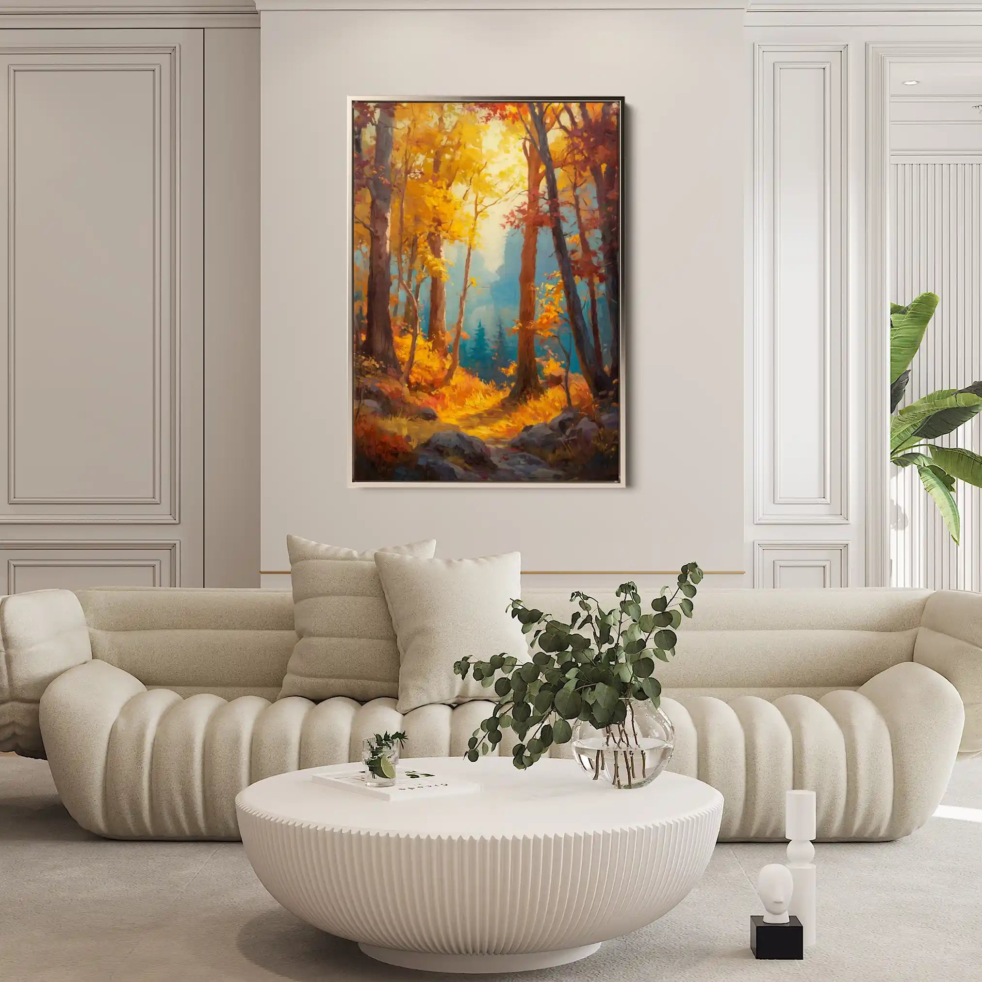Landscape 317 Canvas Art 90 x 60 cm / Stretched on hidden frame