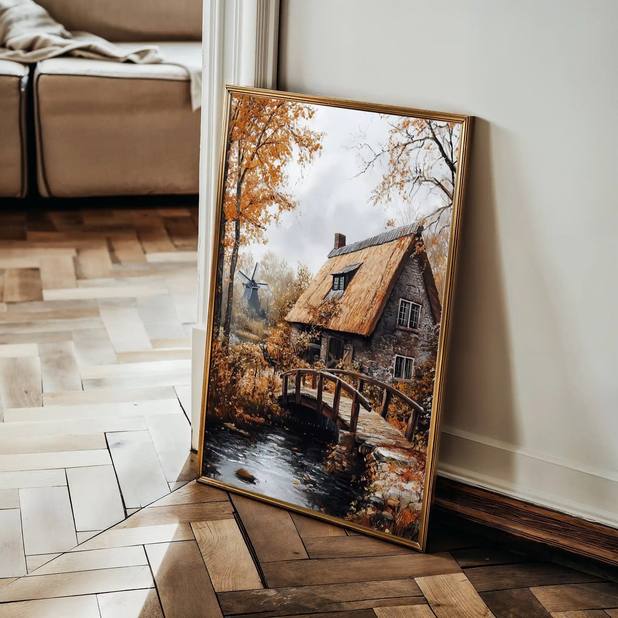Landscape 319 Canvas Art 90 x 60 cm / Stretched on hidden frame
