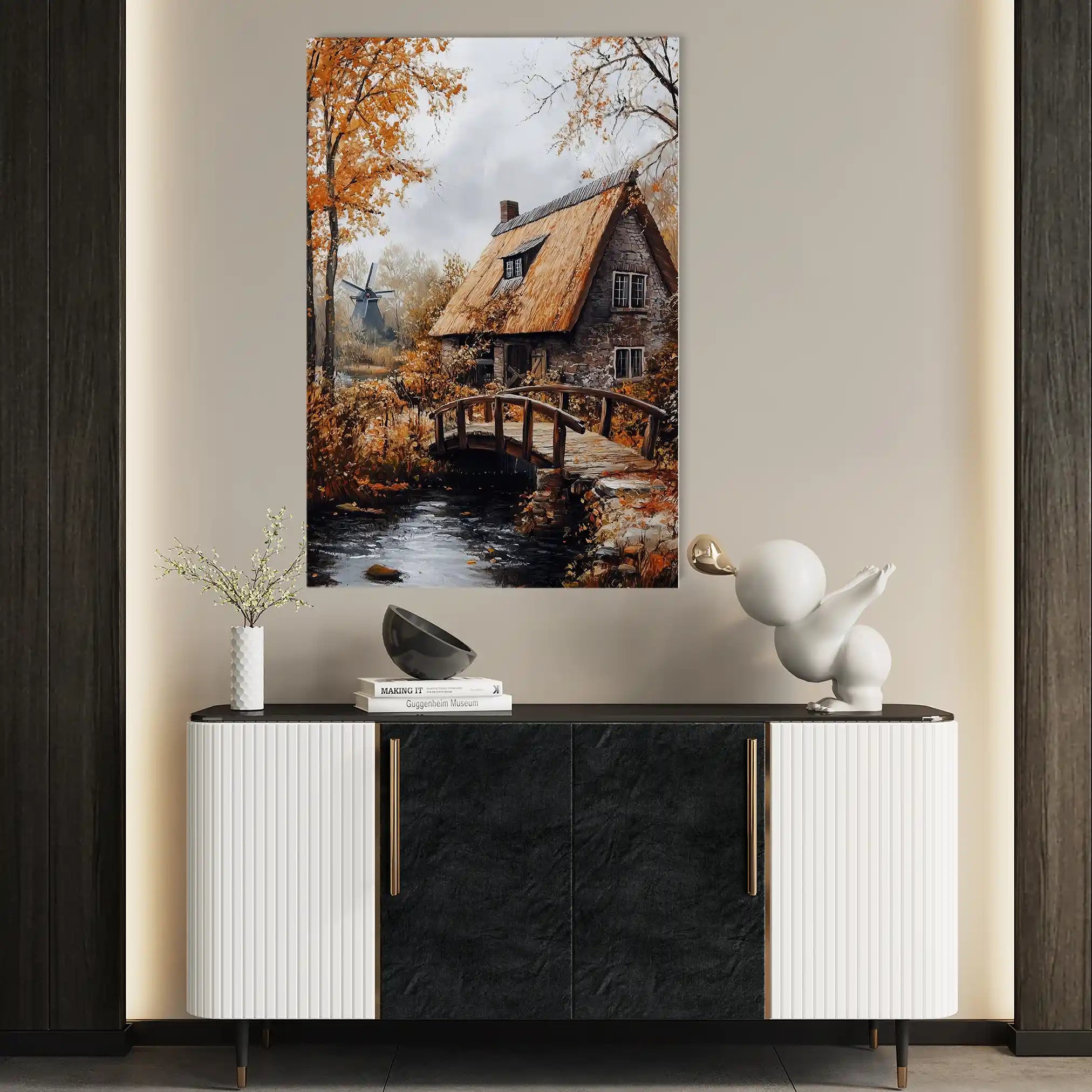 Landscape 319 Canvas Art 90 x 60 cm / Stretched on hidden frame