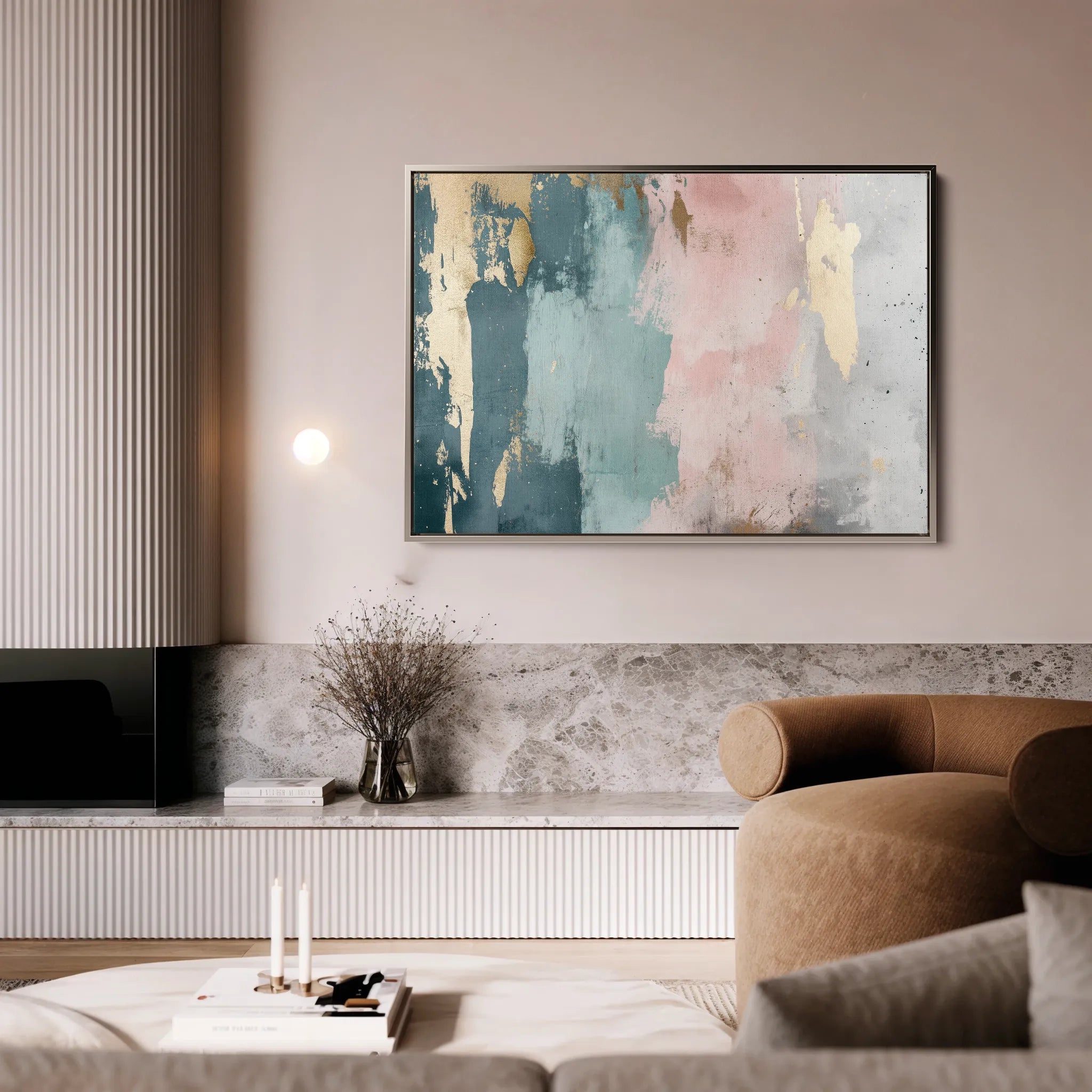 Abstract Canvas Wall Art WAD321-A 90 x 60 cm / Stretched on hidden frame