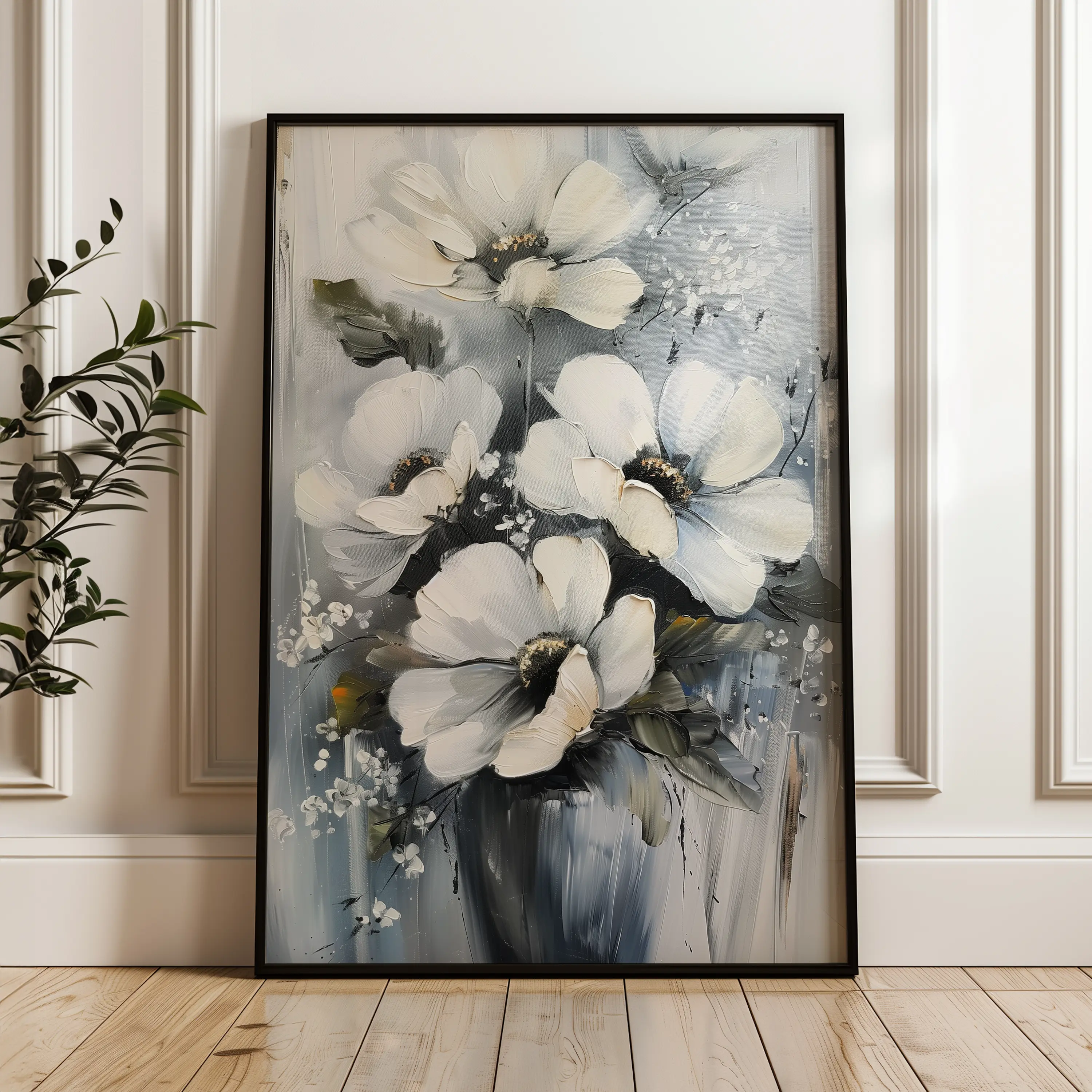 Floral Canvas Wall Art WAD321-F 90 x 60 cm / Stretched on hidden frame