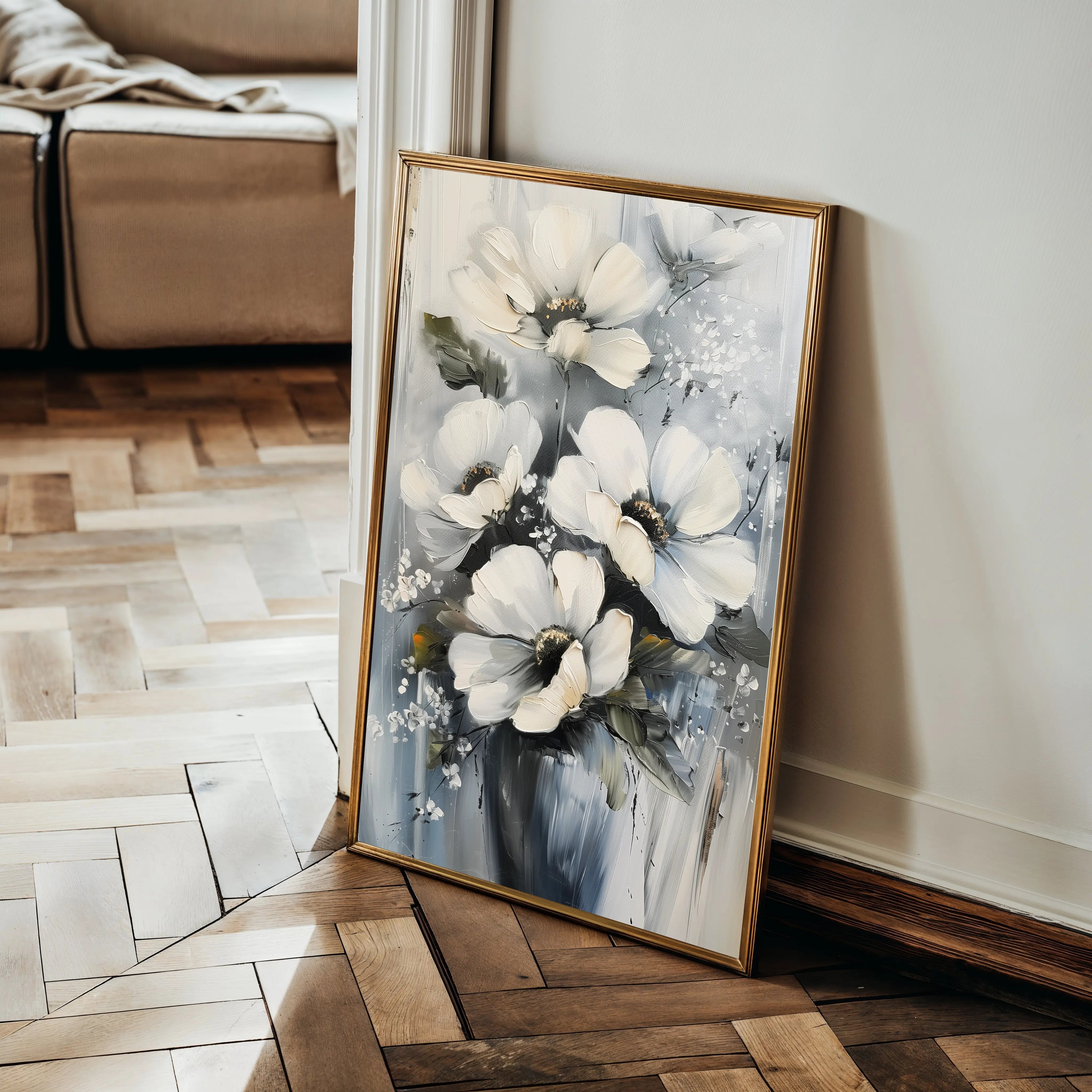 Floral Canvas Wall Art WAD321-F 90 x 60 cm / Stretched on hidden frame