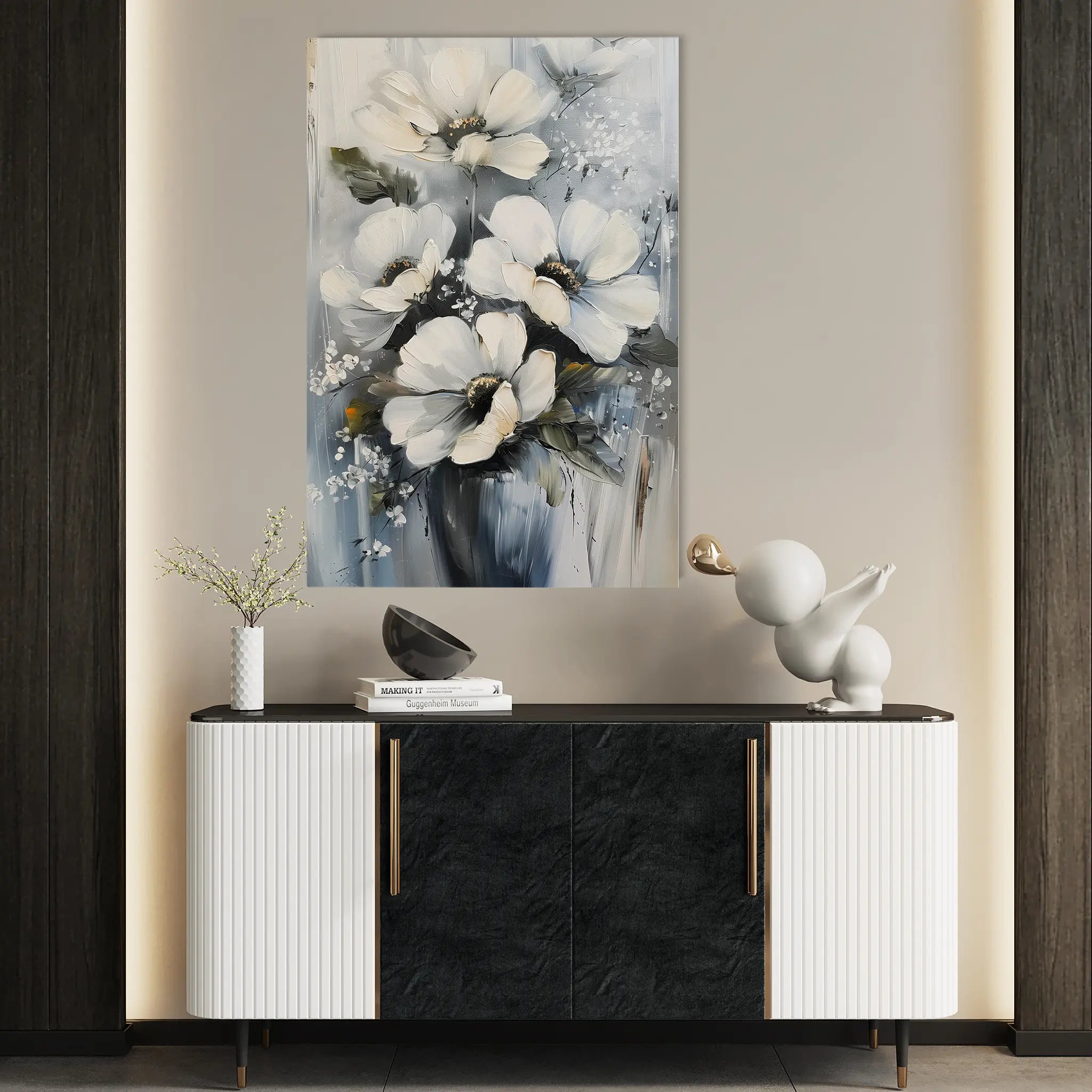 Floral Canvas Wall Art WAD321-F 90 x 60 cm / Stretched on hidden frame