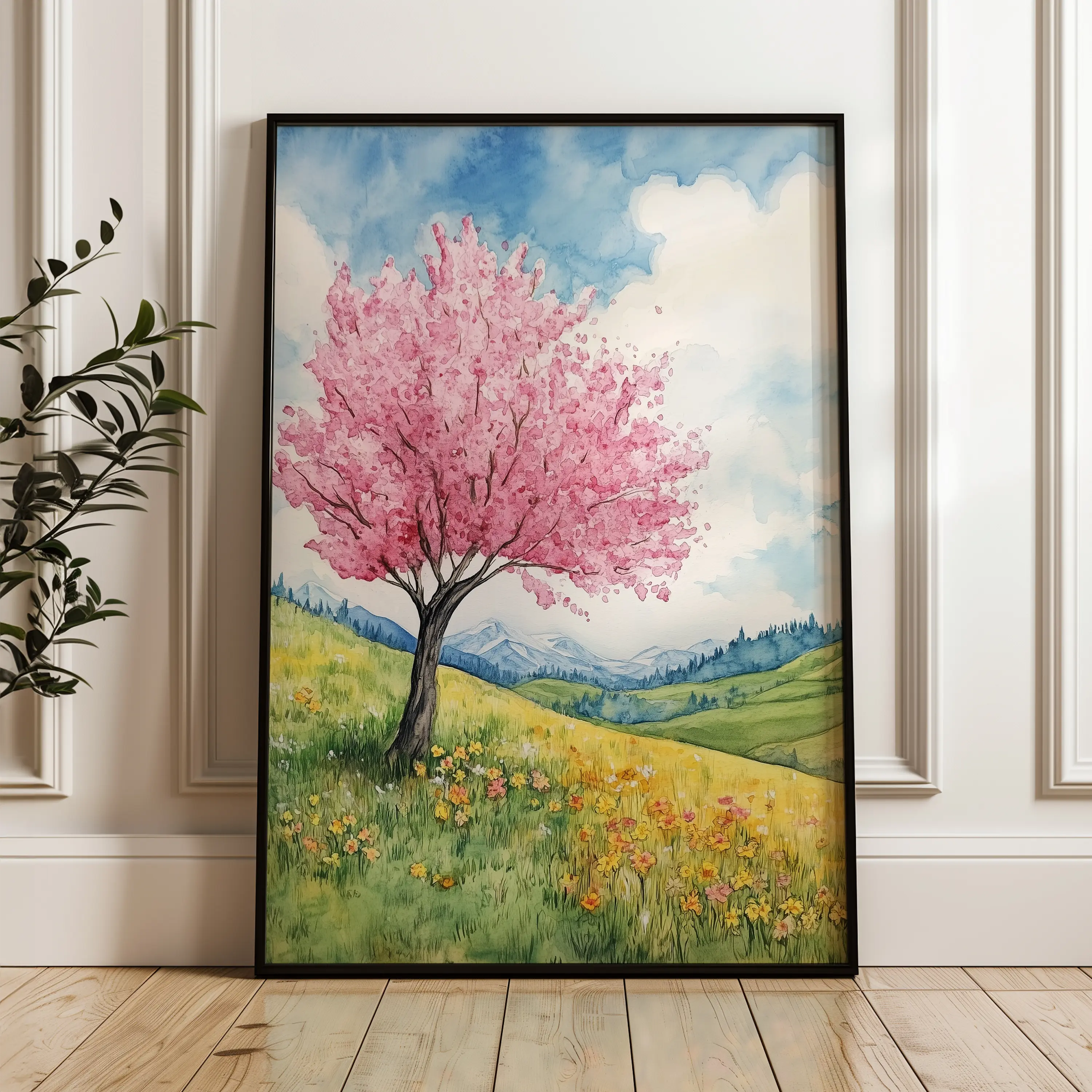 Landscape Canvas Wall Art WAD321-L 90 x 60 cm / Stretched on hidden frame