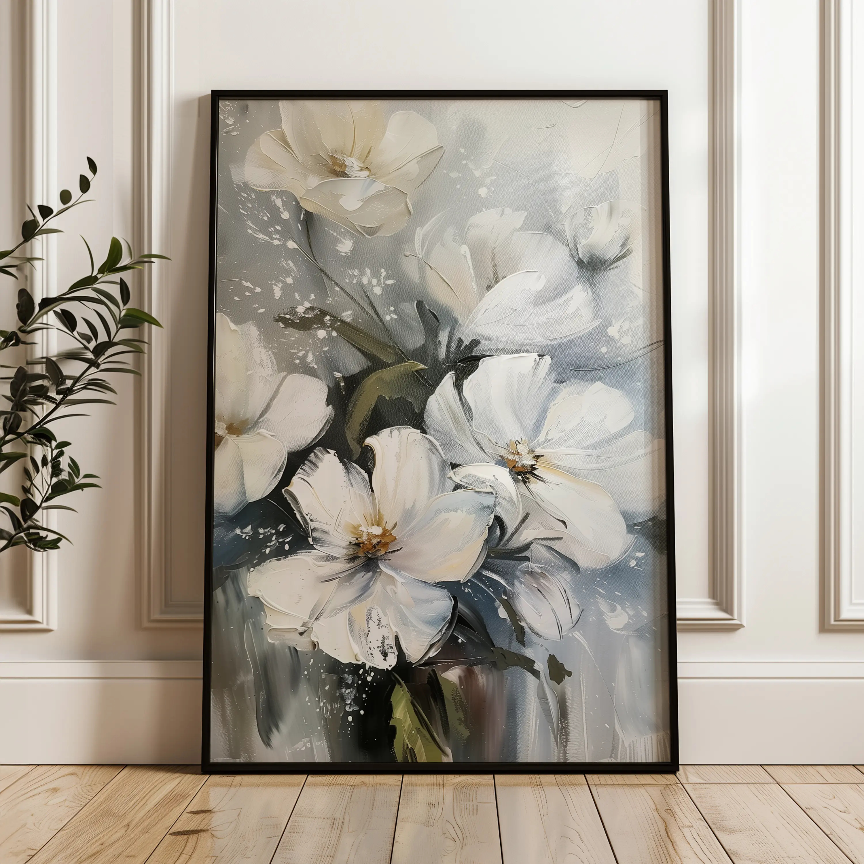 Floral Canvas Wall Art WAD322-F 90 x 60 cm / Stretched on hidden frame