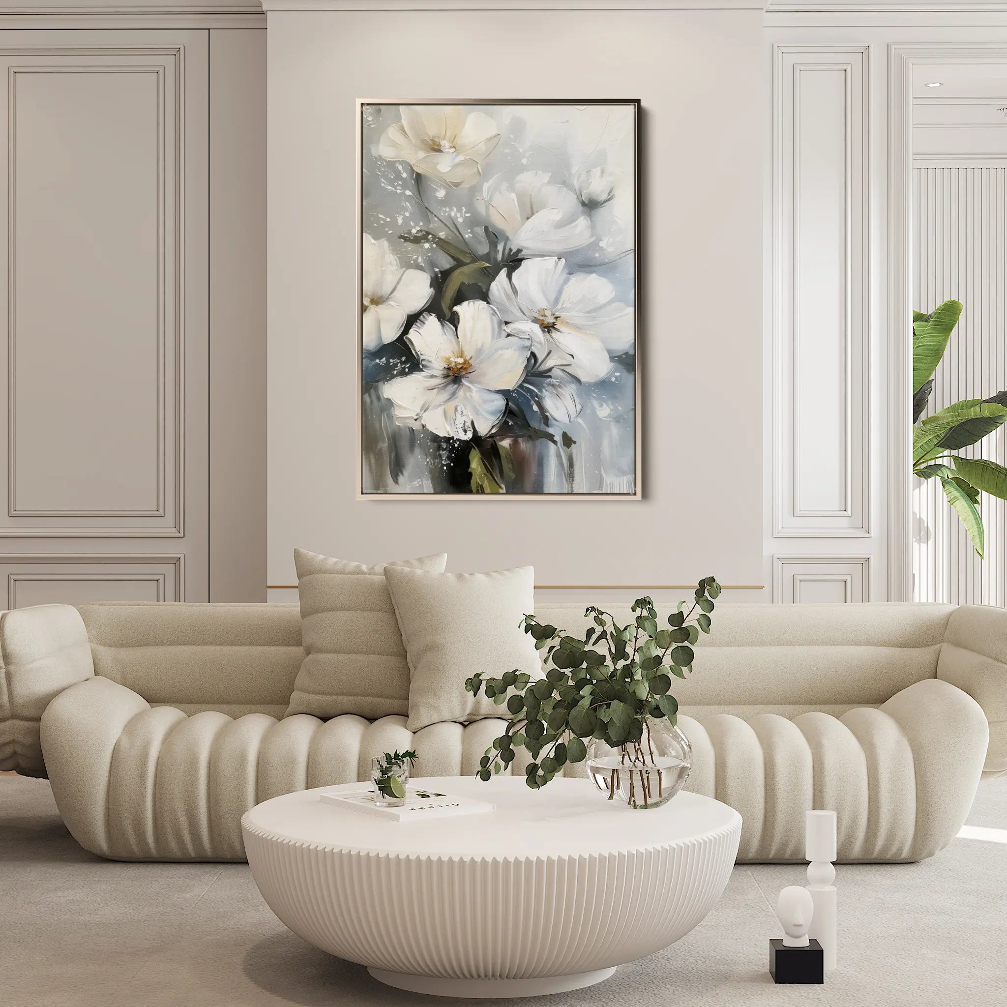 Floral Canvas Wall Art WAD322-F 90 x 60 cm / Stretched on hidden frame