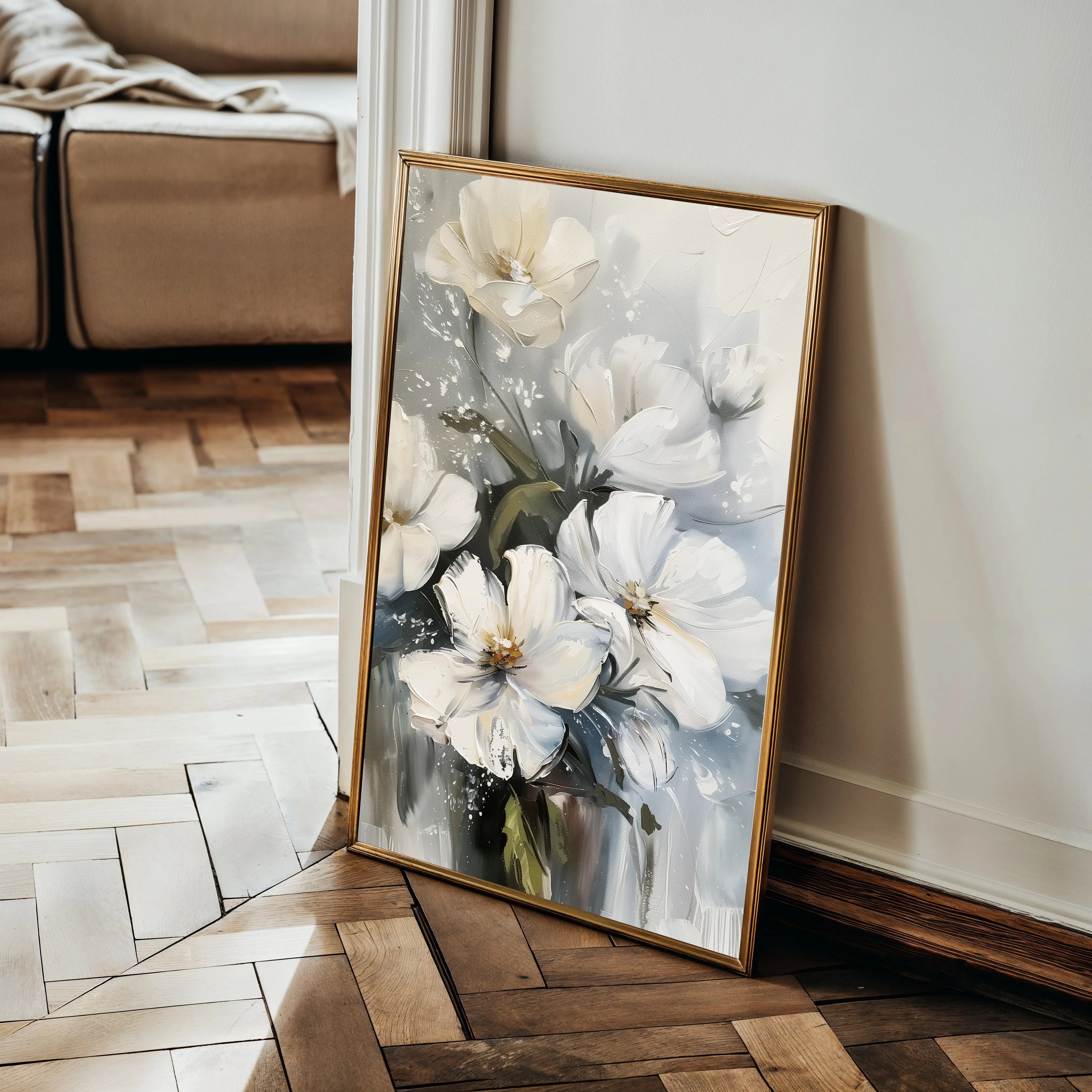 Floral Canvas Wall Art WAD322-F 90 x 60 cm / Stretched on hidden frame