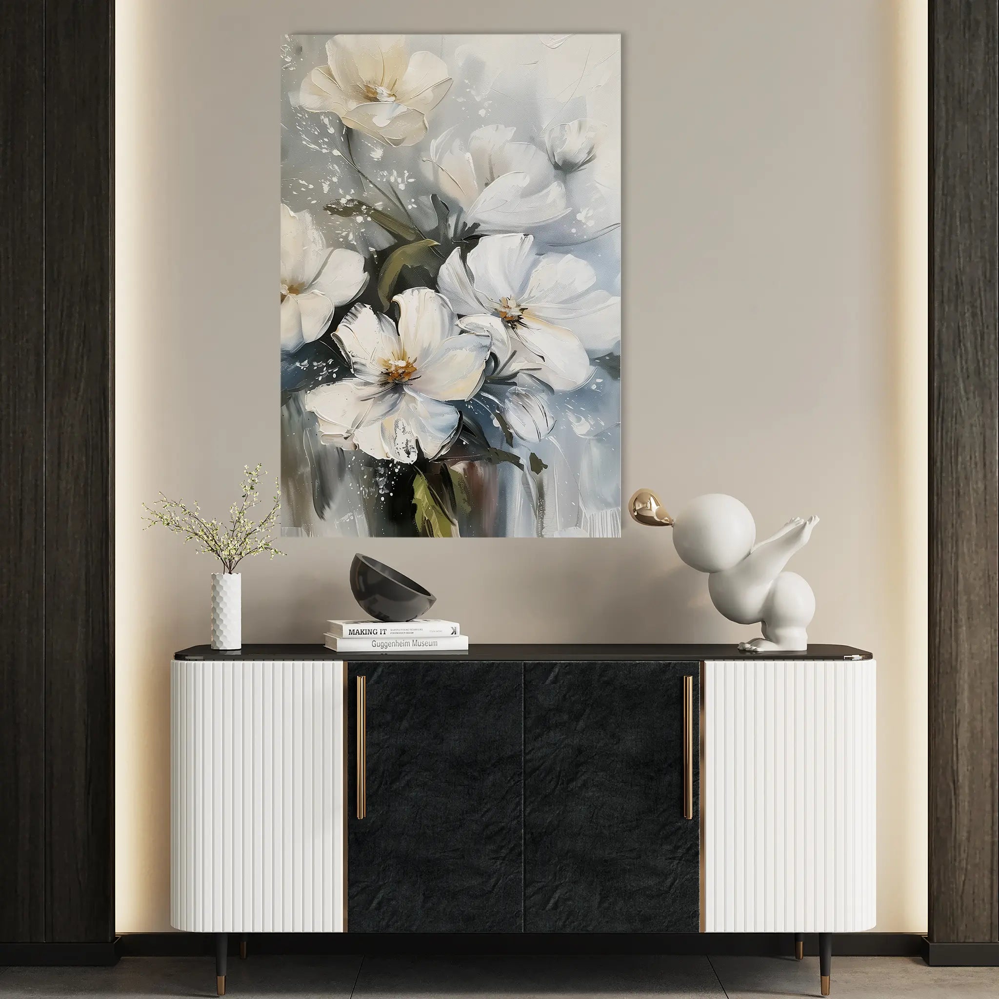 Floral Canvas Wall Art WAD322-F 90 x 60 cm / Stretched on hidden frame