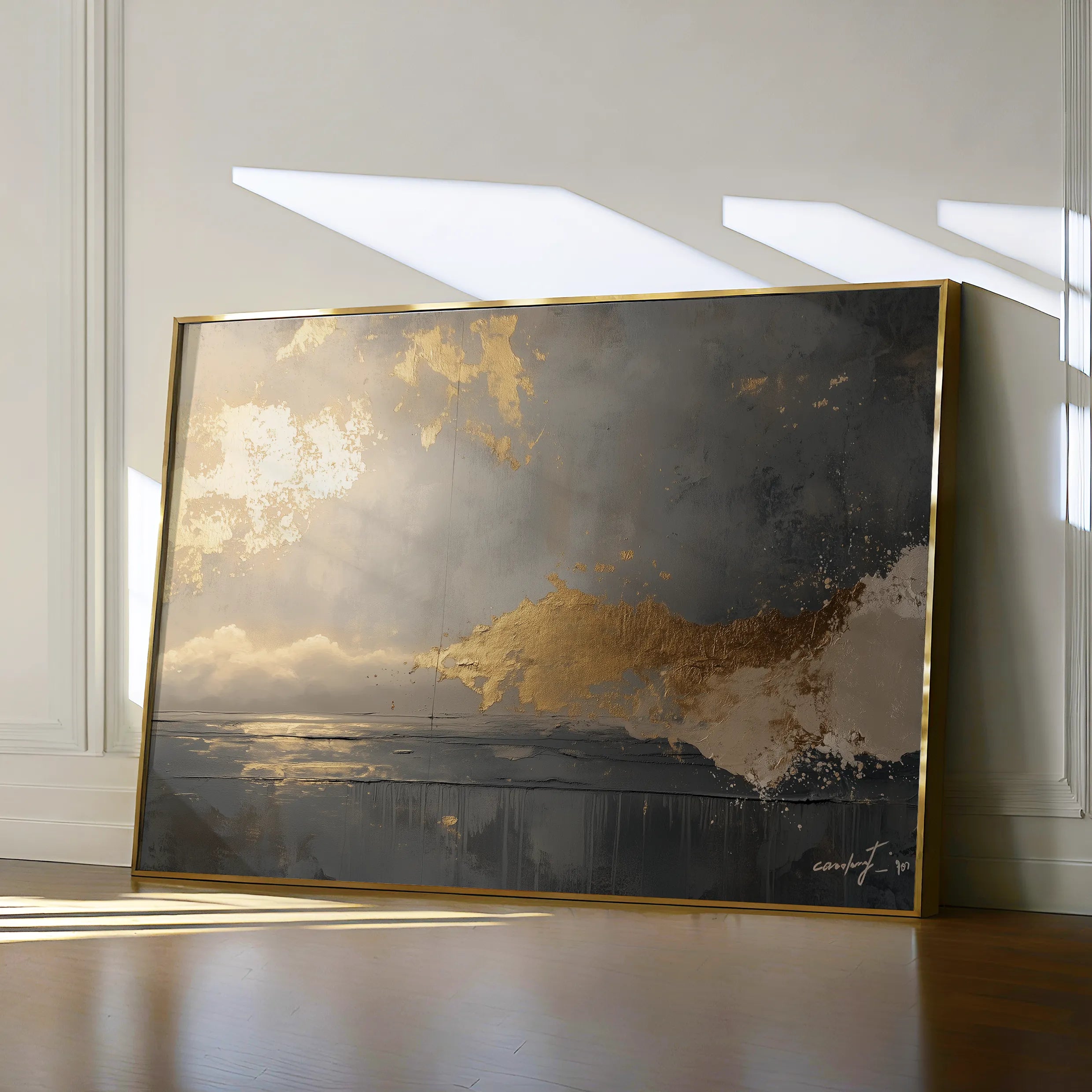 Abstract Canvas Wall Art WAD323-A 90 x 60 cm / Stretched on hidden frame