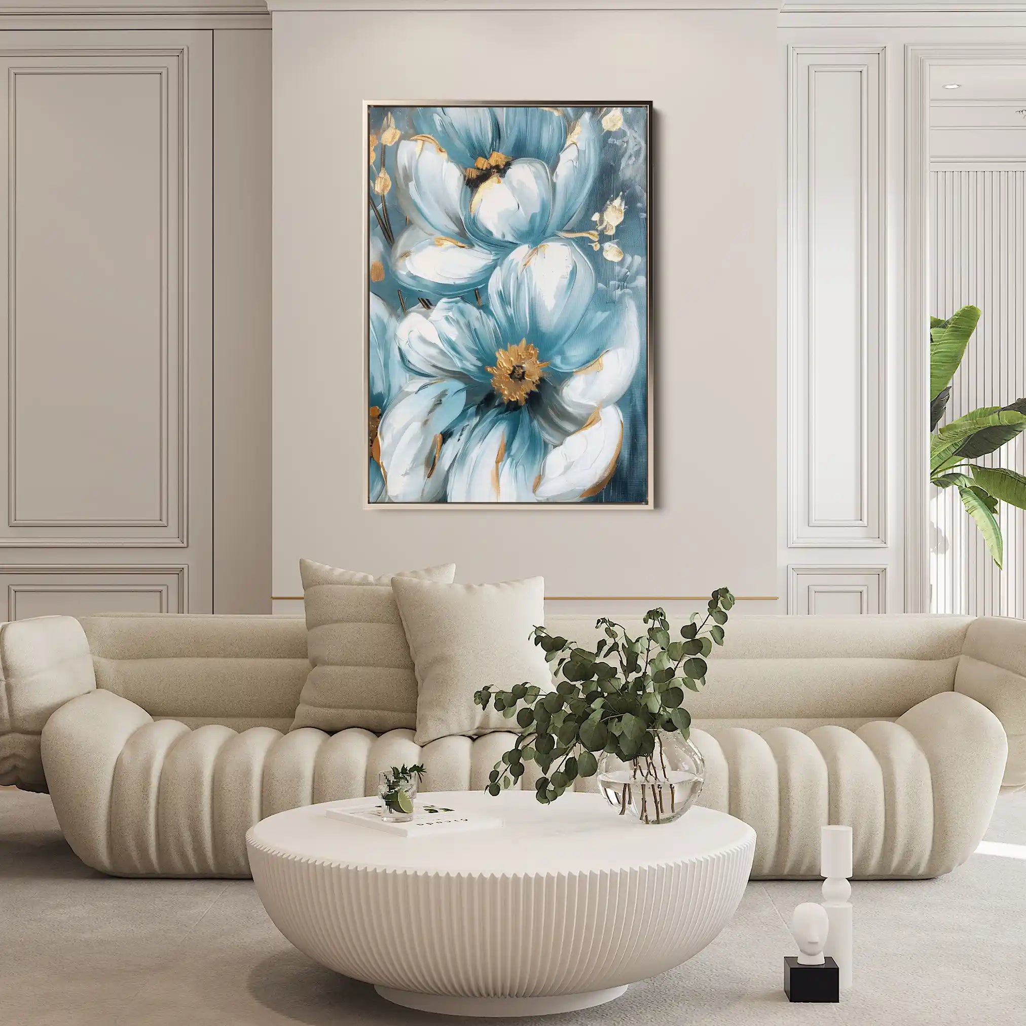 Floral Canvas Wall Art WAD323-F 90 x 60 cm / Stretched on hidden frame