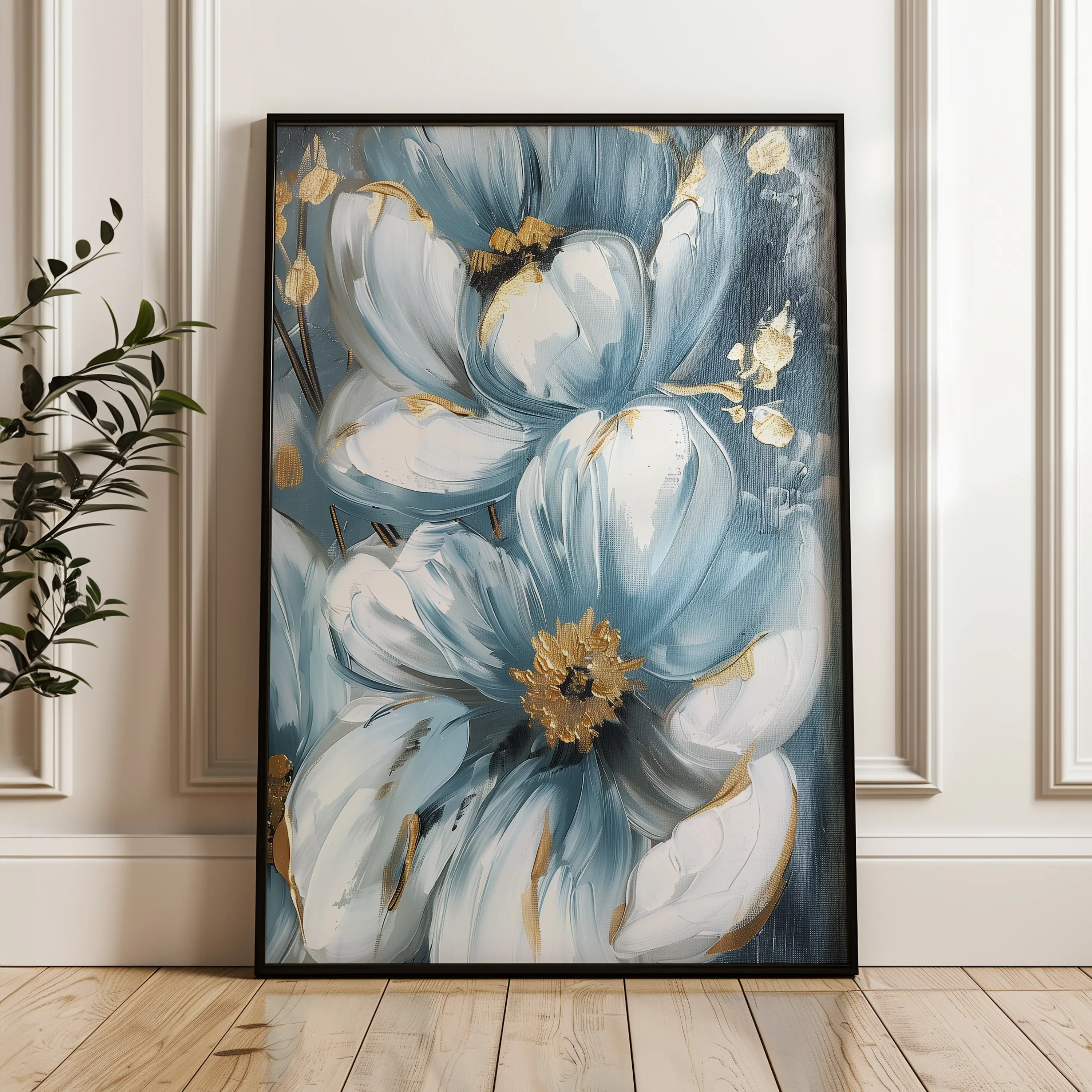 Floral Canvas Wall Art WAD323-F 90 x 60 cm / Stretched on hidden frame