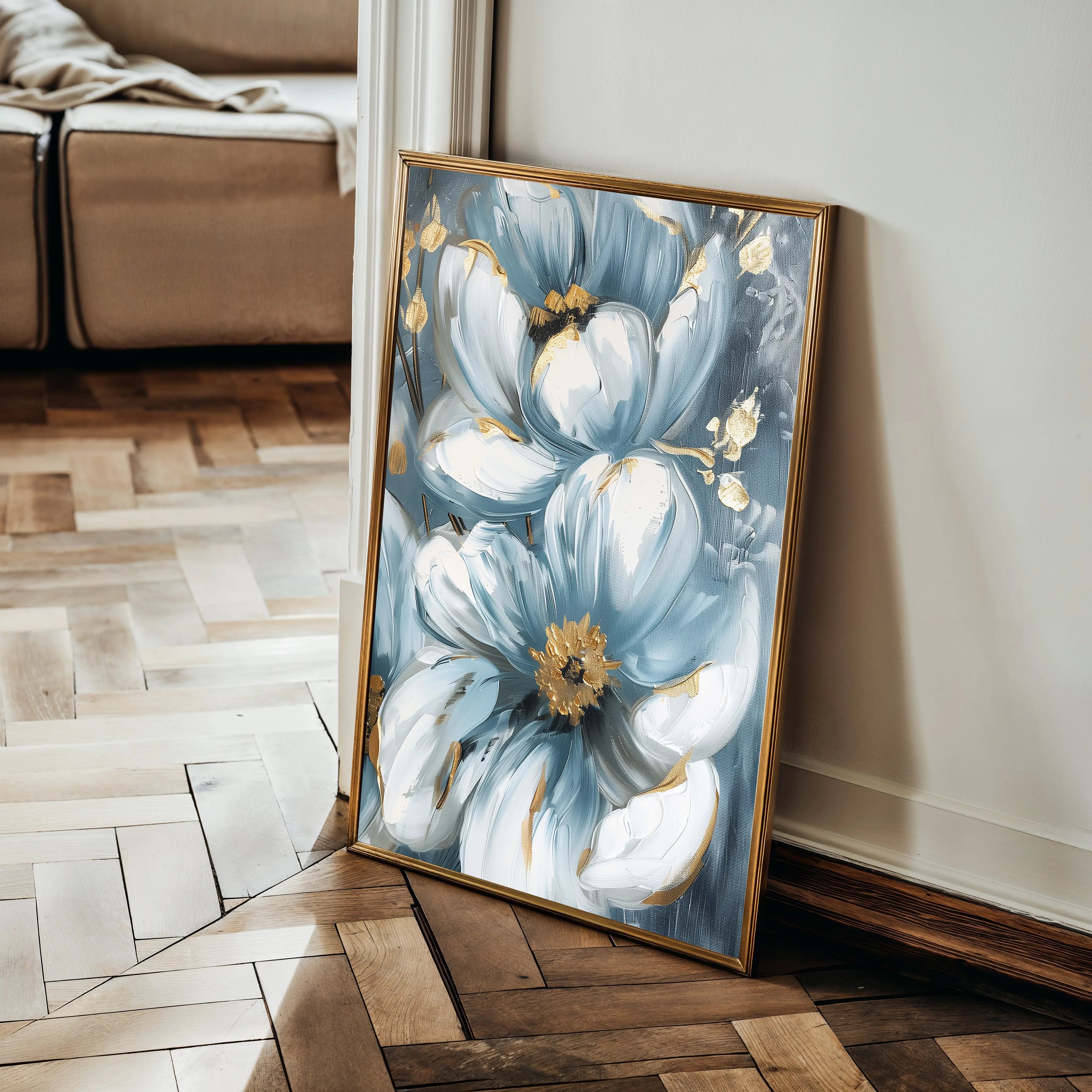 Floral Canvas Wall Art WAD323-F 90 x 60 cm / Stretched on hidden frame