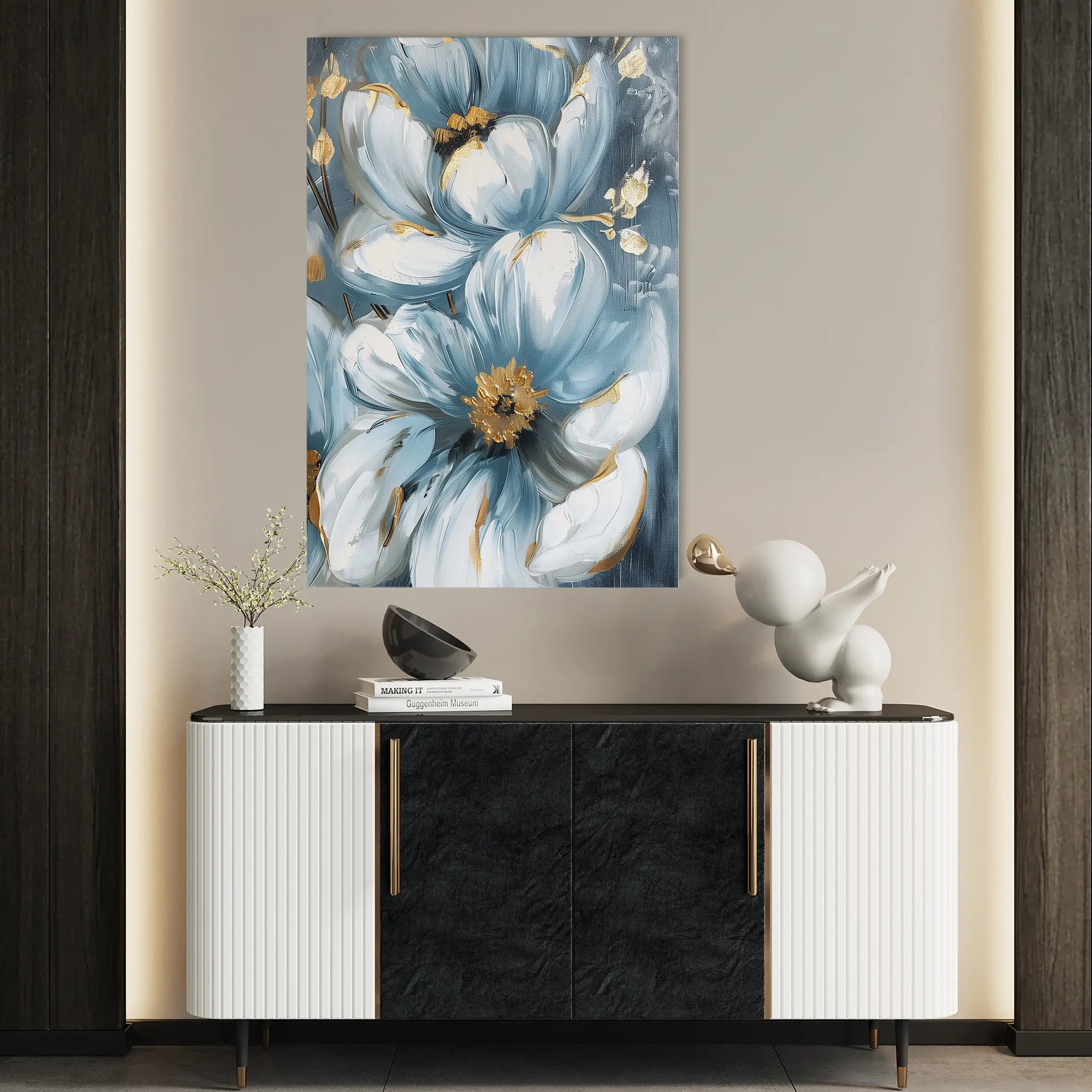 Floral Canvas Wall Art WAD323-F 90 x 60 cm / Stretched on hidden frame