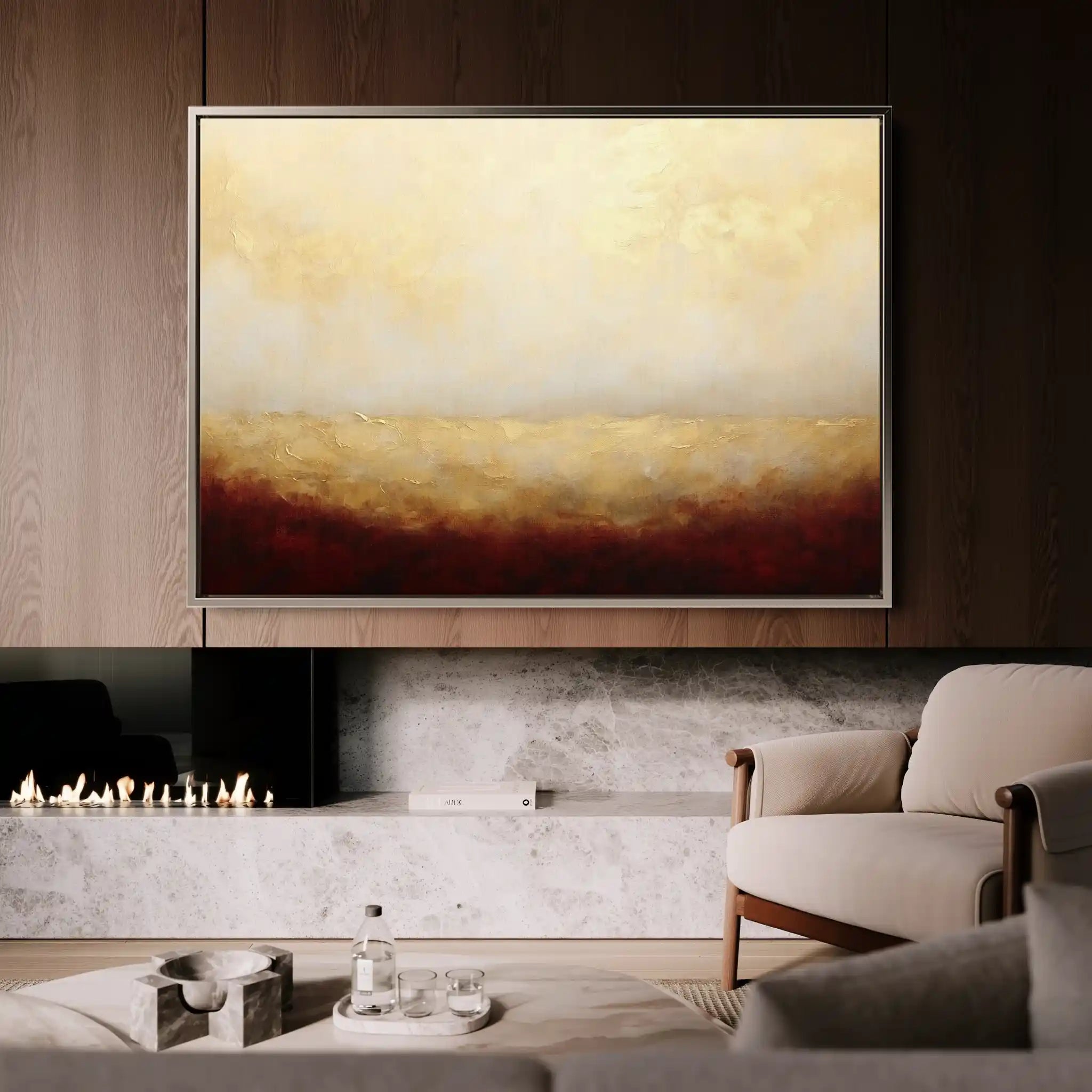 Abstract Canvas Wall Art WAD324-A 90 x 60 cm / Stretched on hidden frame