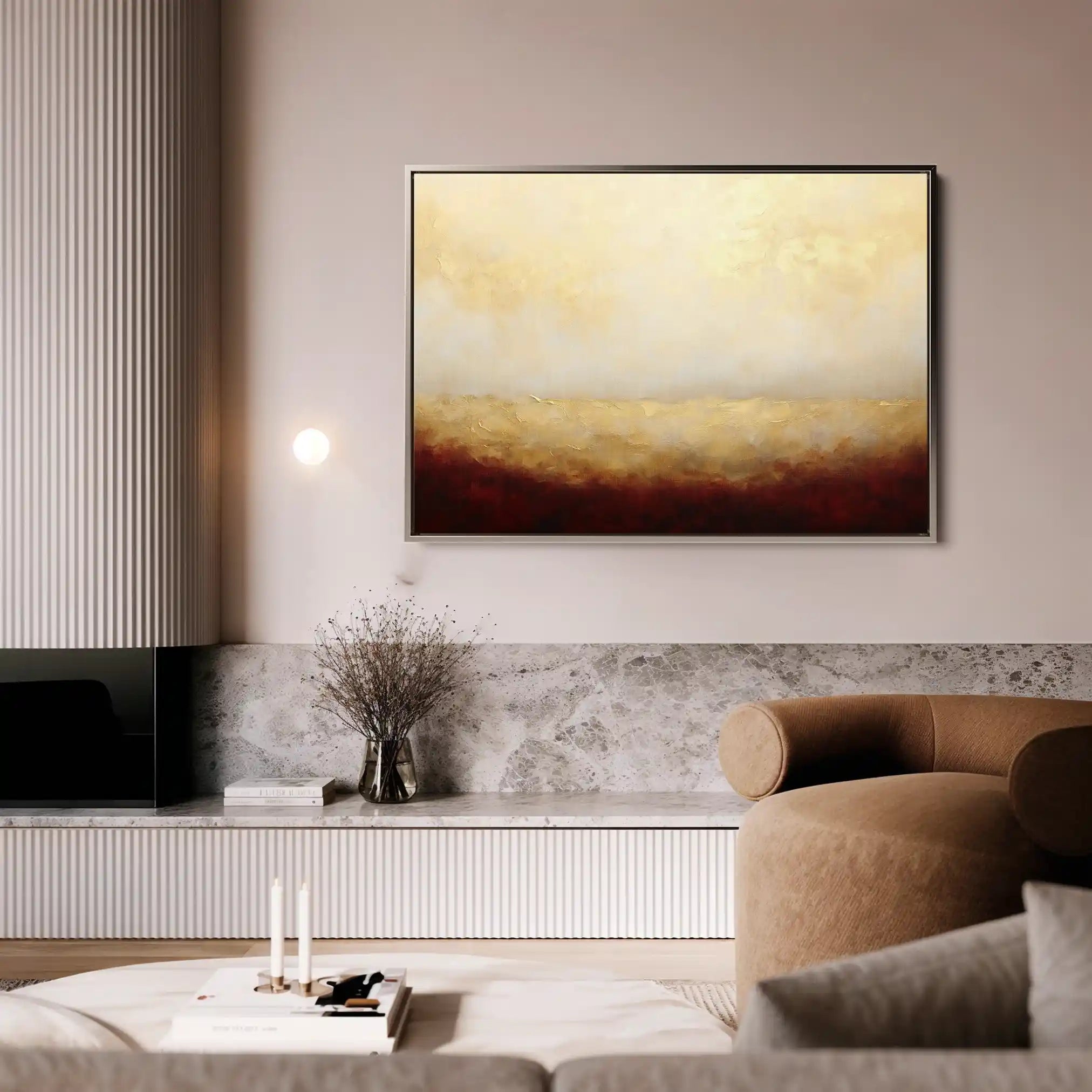 Abstract Canvas Wall Art WAD324-A 90 x 60 cm / Stretched on hidden frame