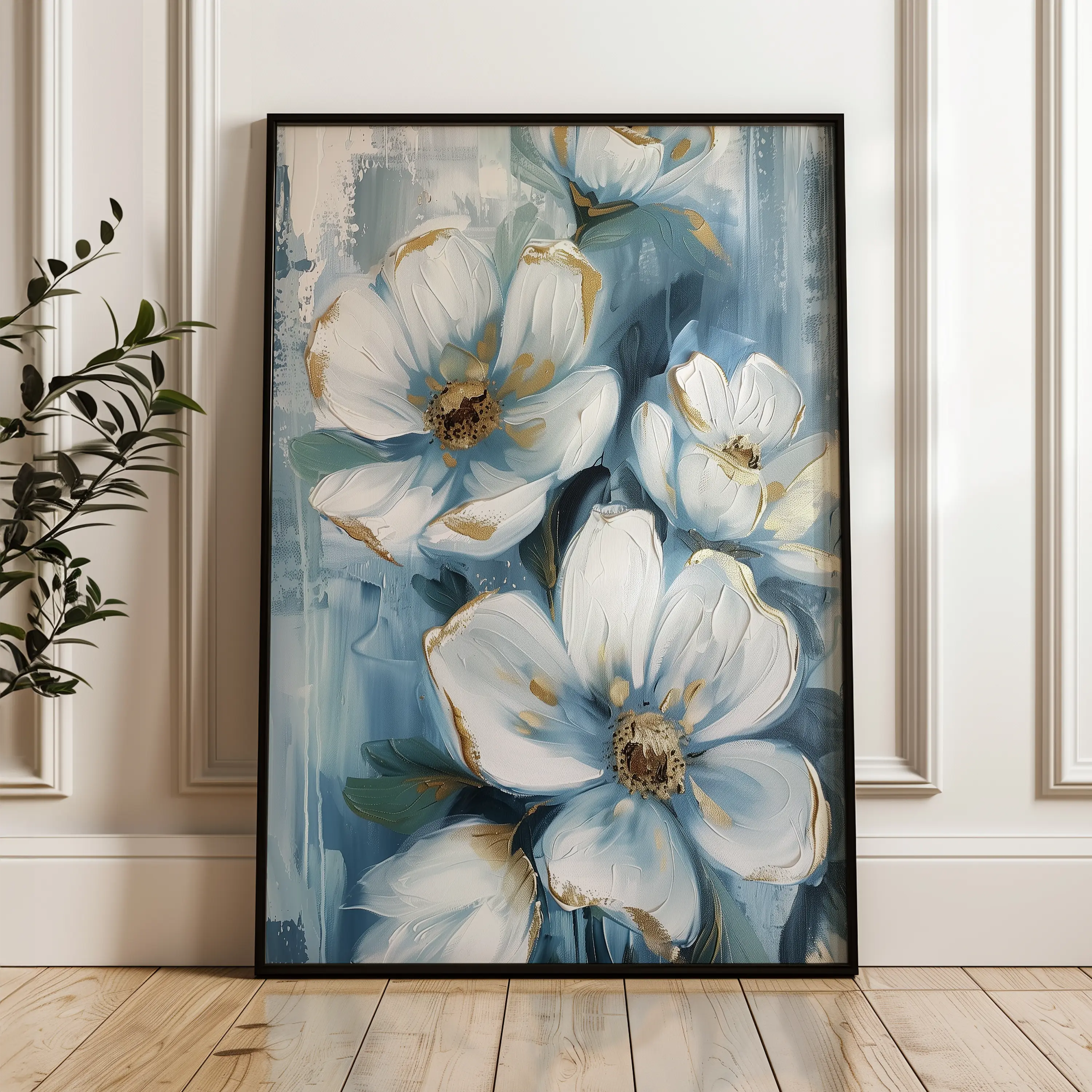 Floral Canvas Wall Art WAD324-F 90 x 60 cm / Stretched on hidden frame