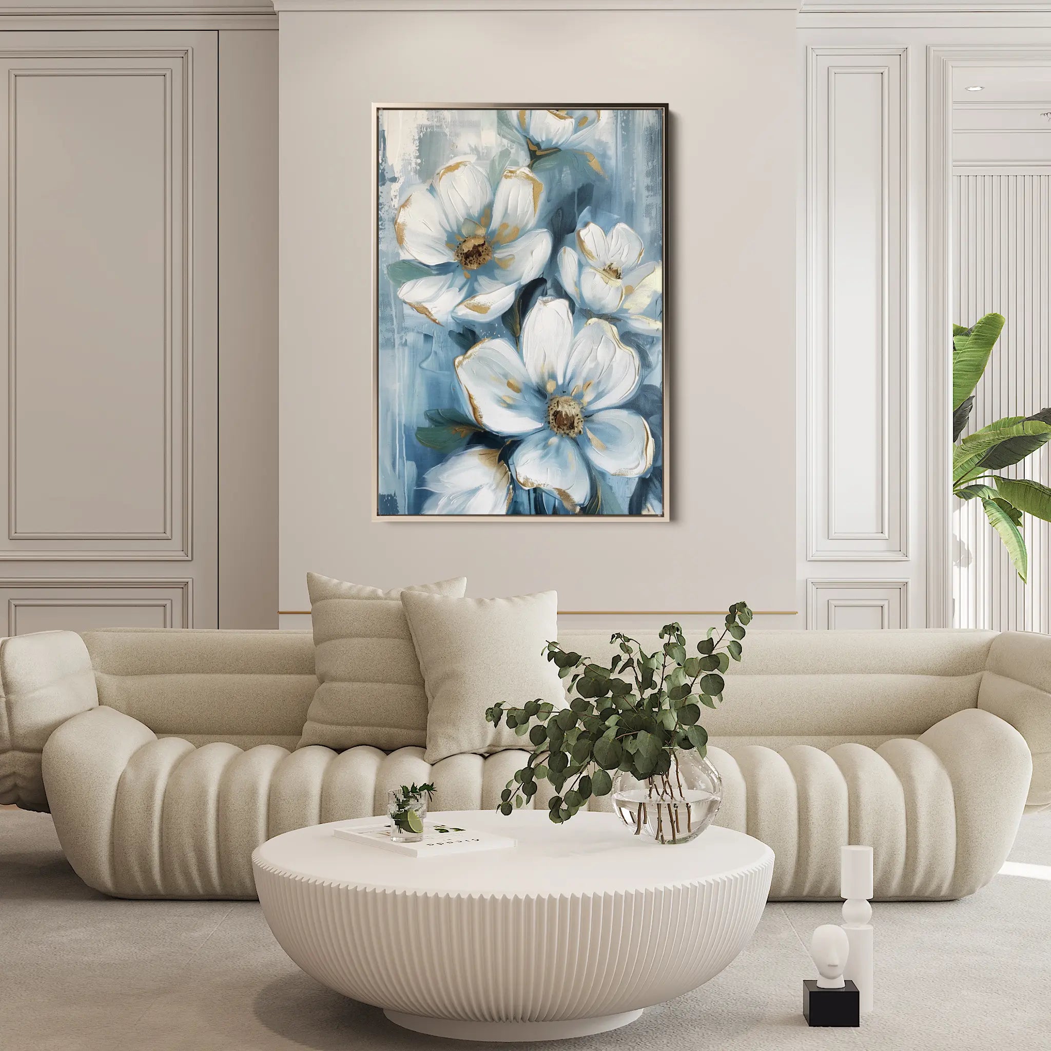 Floral Canvas Wall Art WAD324-F 90 x 60 cm / Stretched on hidden frame