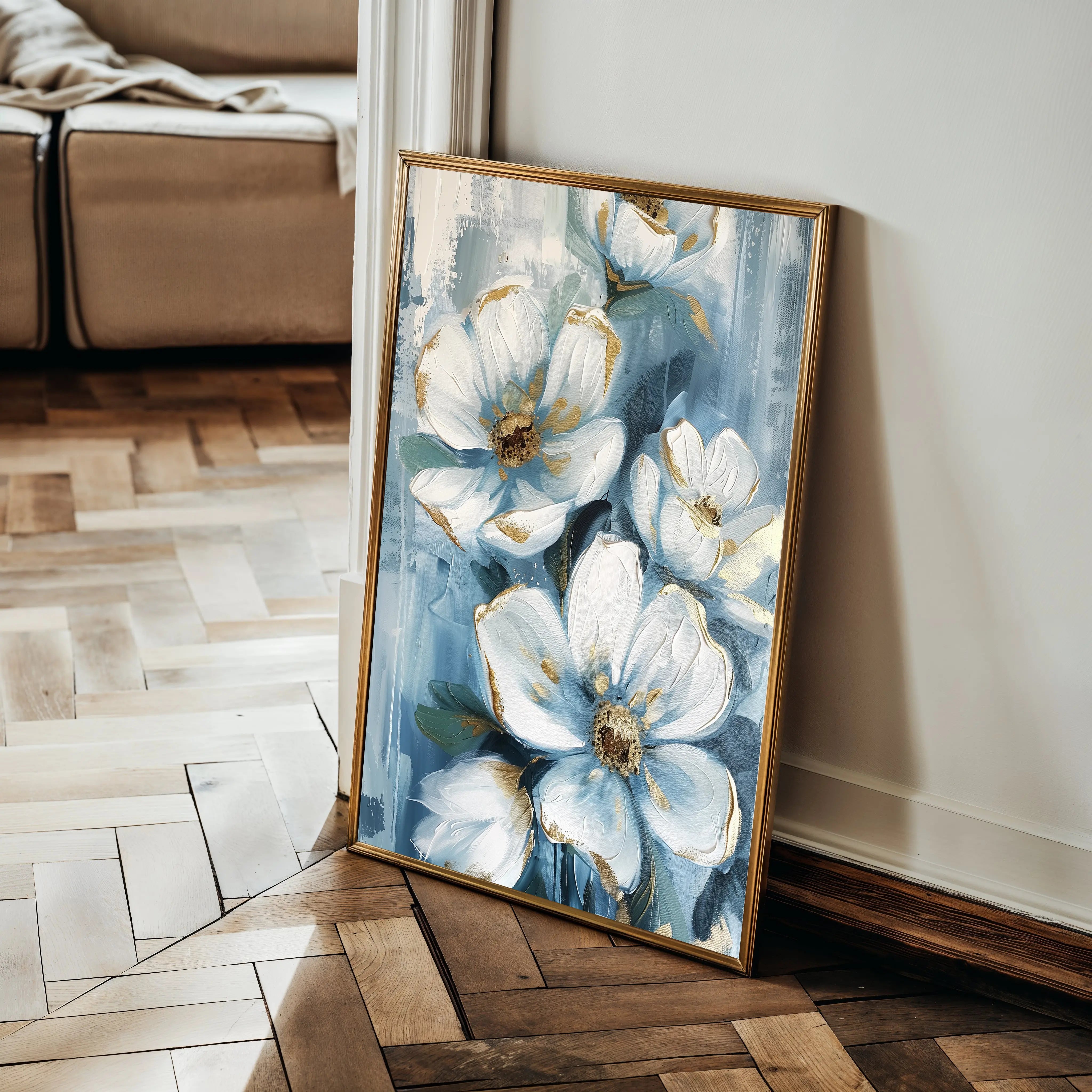 Floral Canvas Wall Art WAD324-F 90 x 60 cm / Stretched on hidden frame