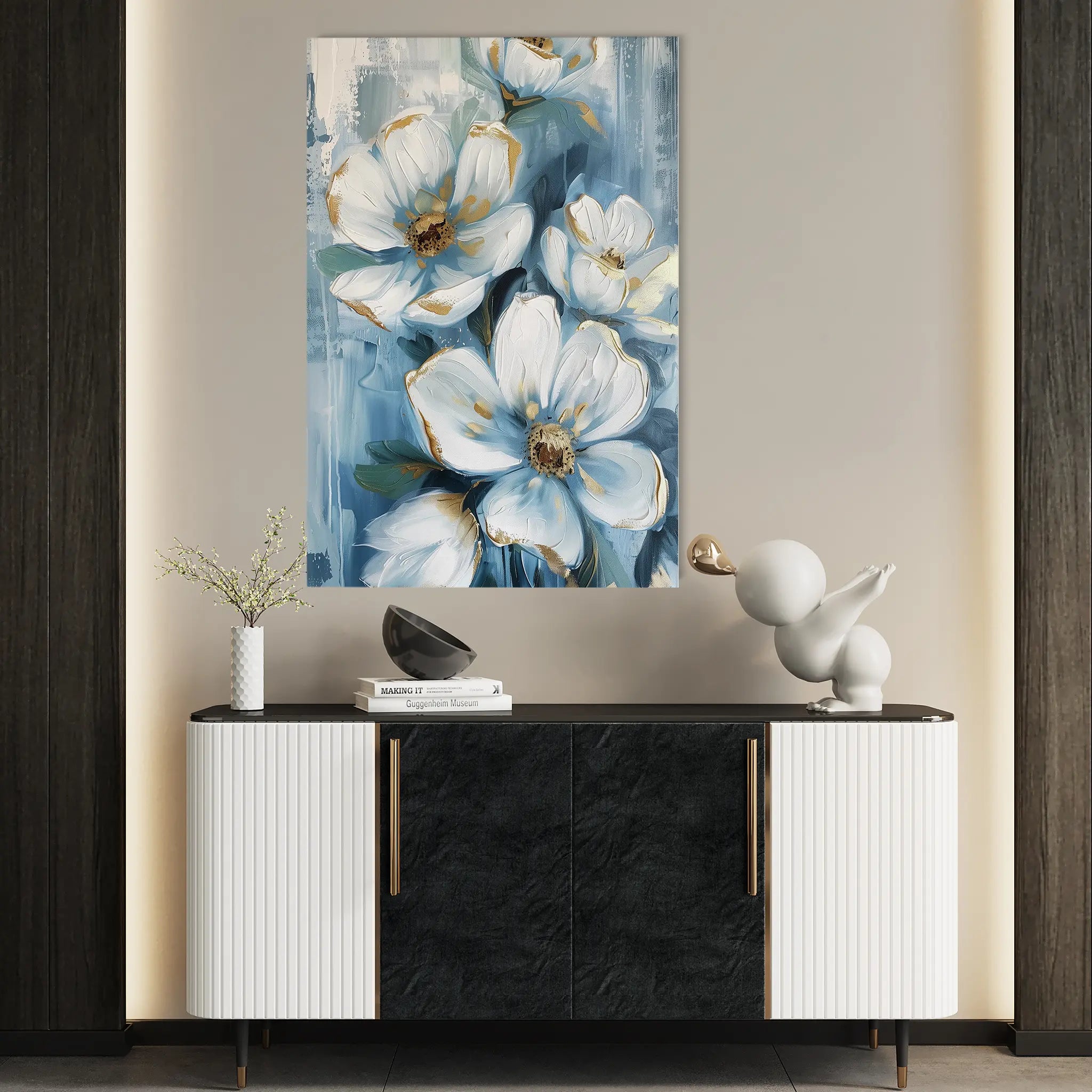 Floral Canvas Wall Art WAD324-F 90 x 60 cm / Stretched on hidden frame