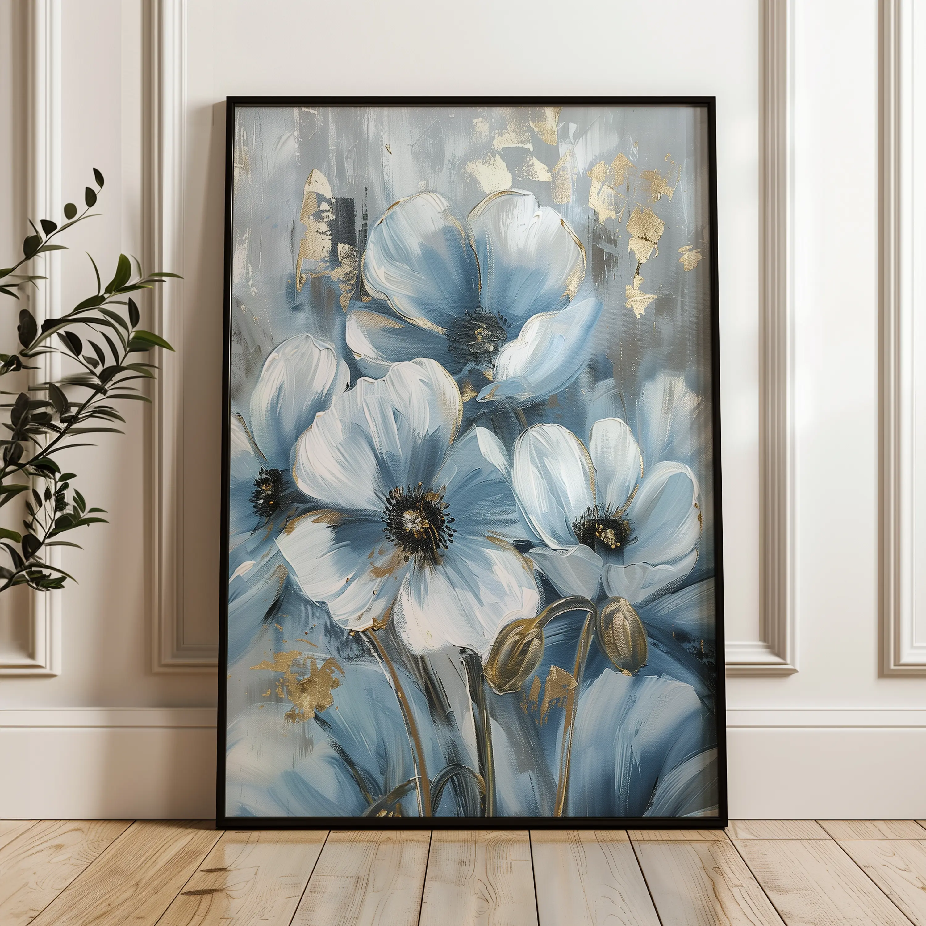 Floral Canvas Wall Art WAD325-F 90 x 60 cm / Stretched on hidden frame