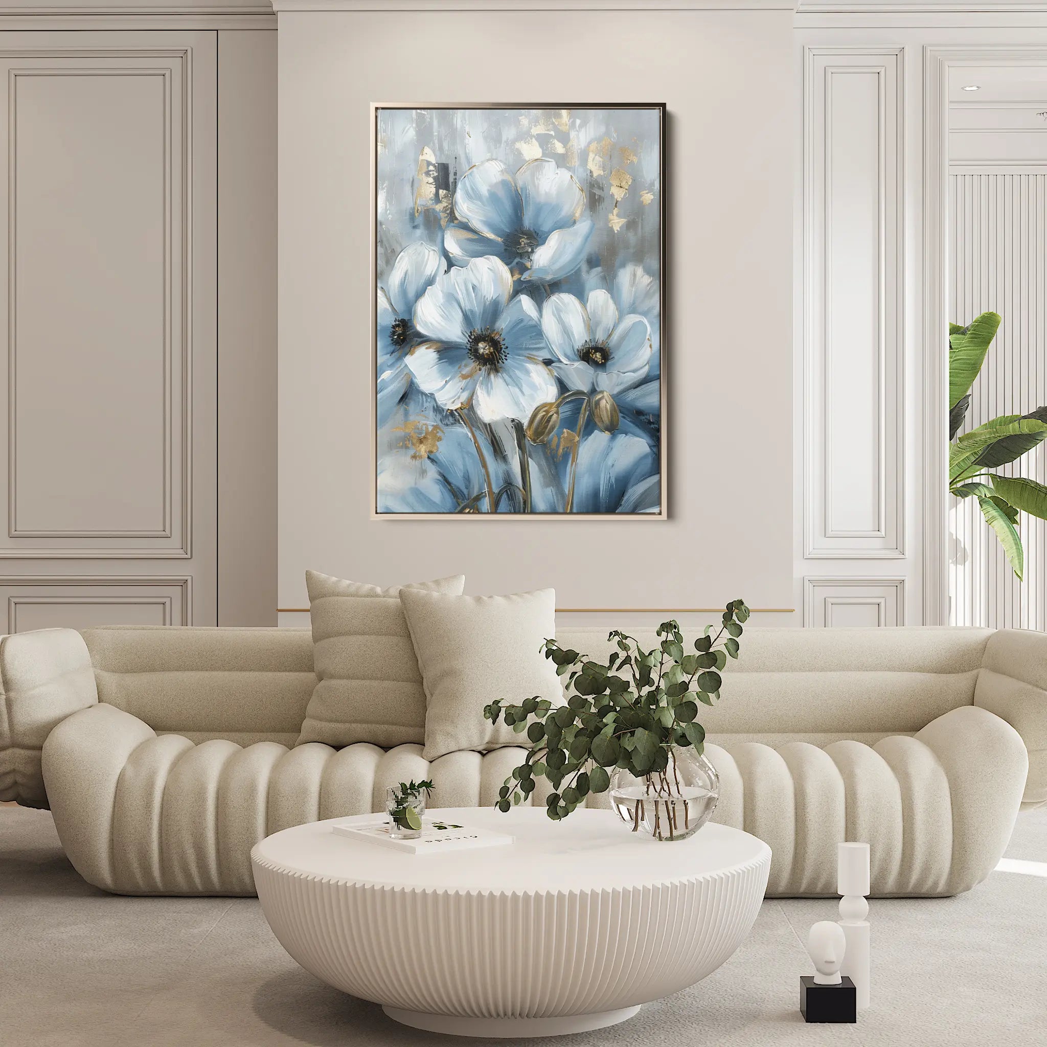 Floral Canvas Wall Art WAD325-F 90 x 60 cm / Stretched on hidden frame