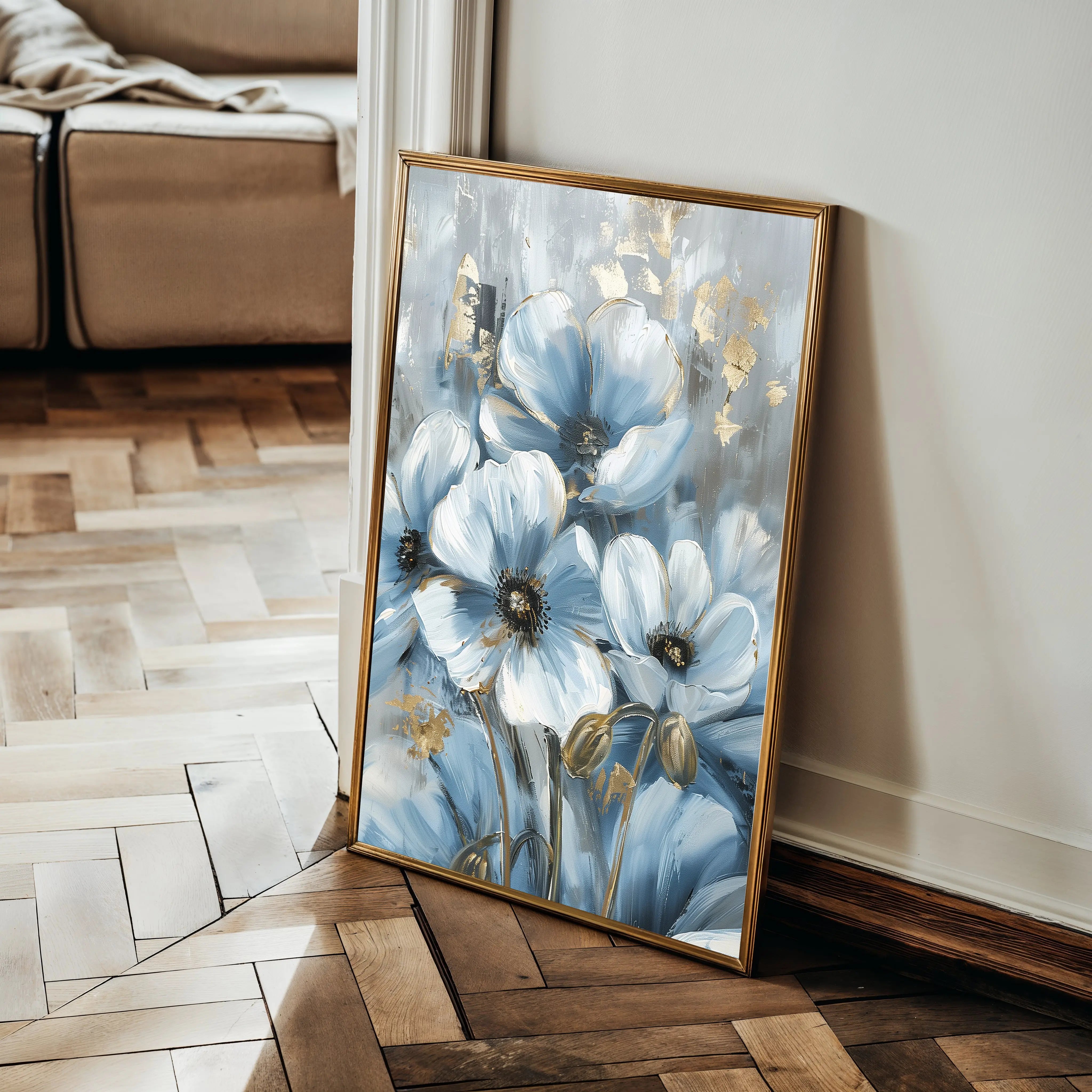 Floral Canvas Wall Art WAD325-F 90 x 60 cm / Stretched on hidden frame