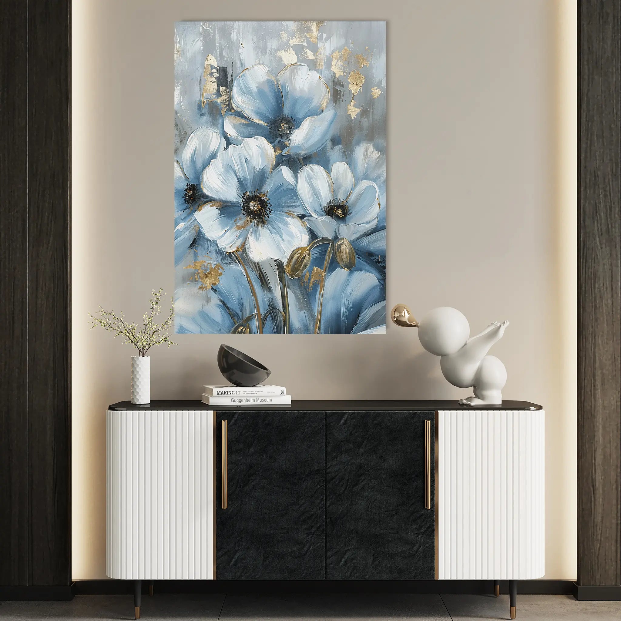 Floral Canvas Wall Art WAD325-F 90 x 60 cm / Stretched on hidden frame