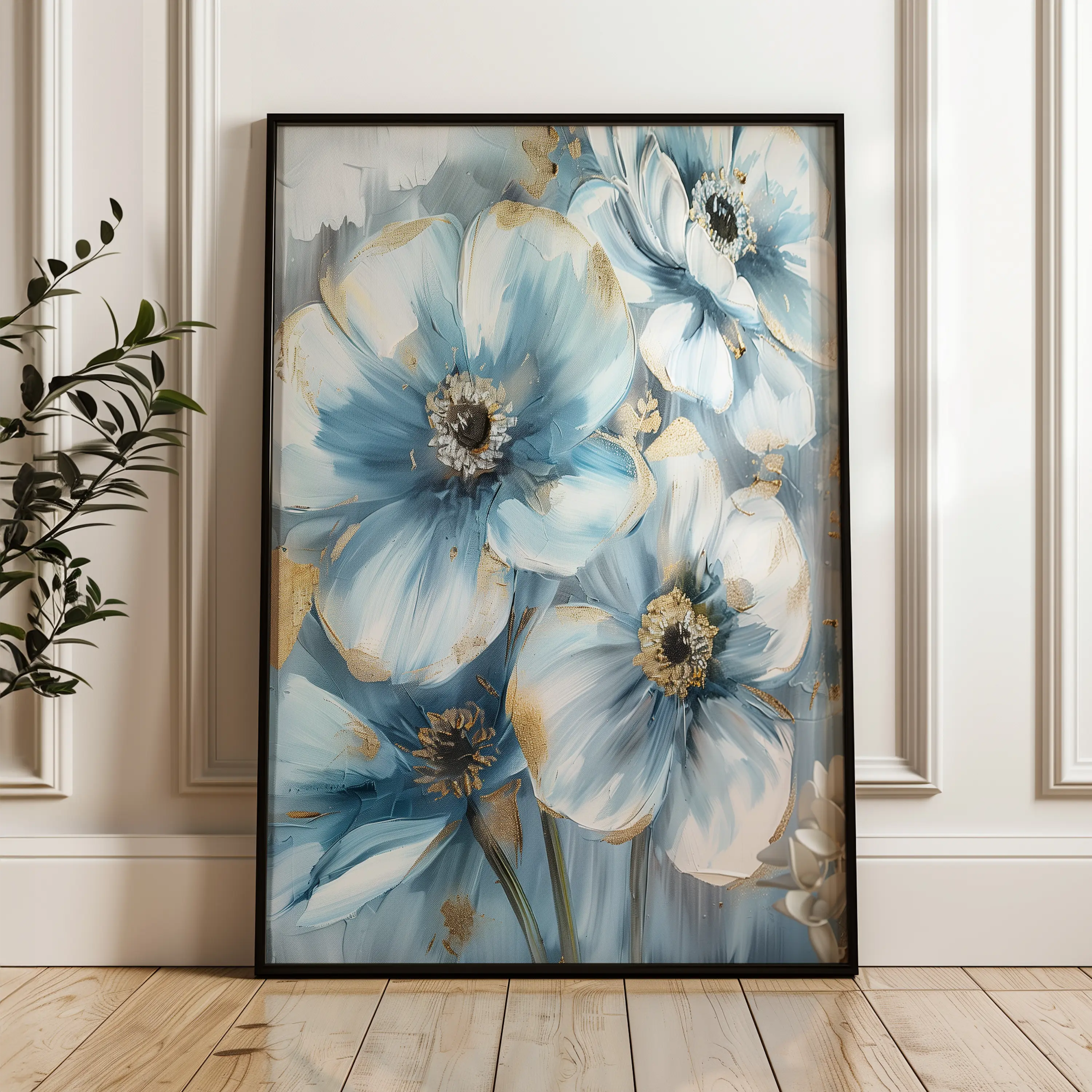 Floral Canvas Wall Art WAD326-F 90 x 60 cm / Stretched on hidden frame