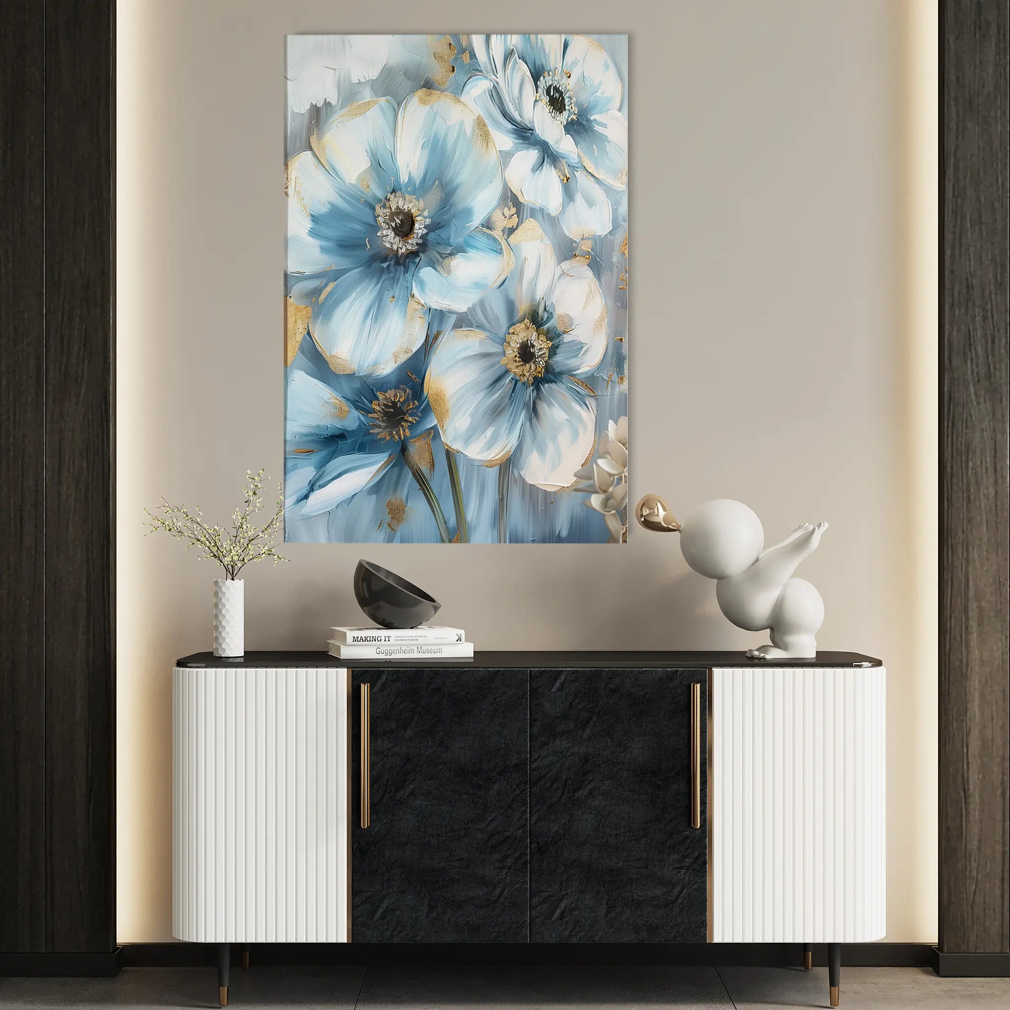 Floral Canvas Wall Art WAD326-F 90 x 60 cm / Stretched on hidden frame