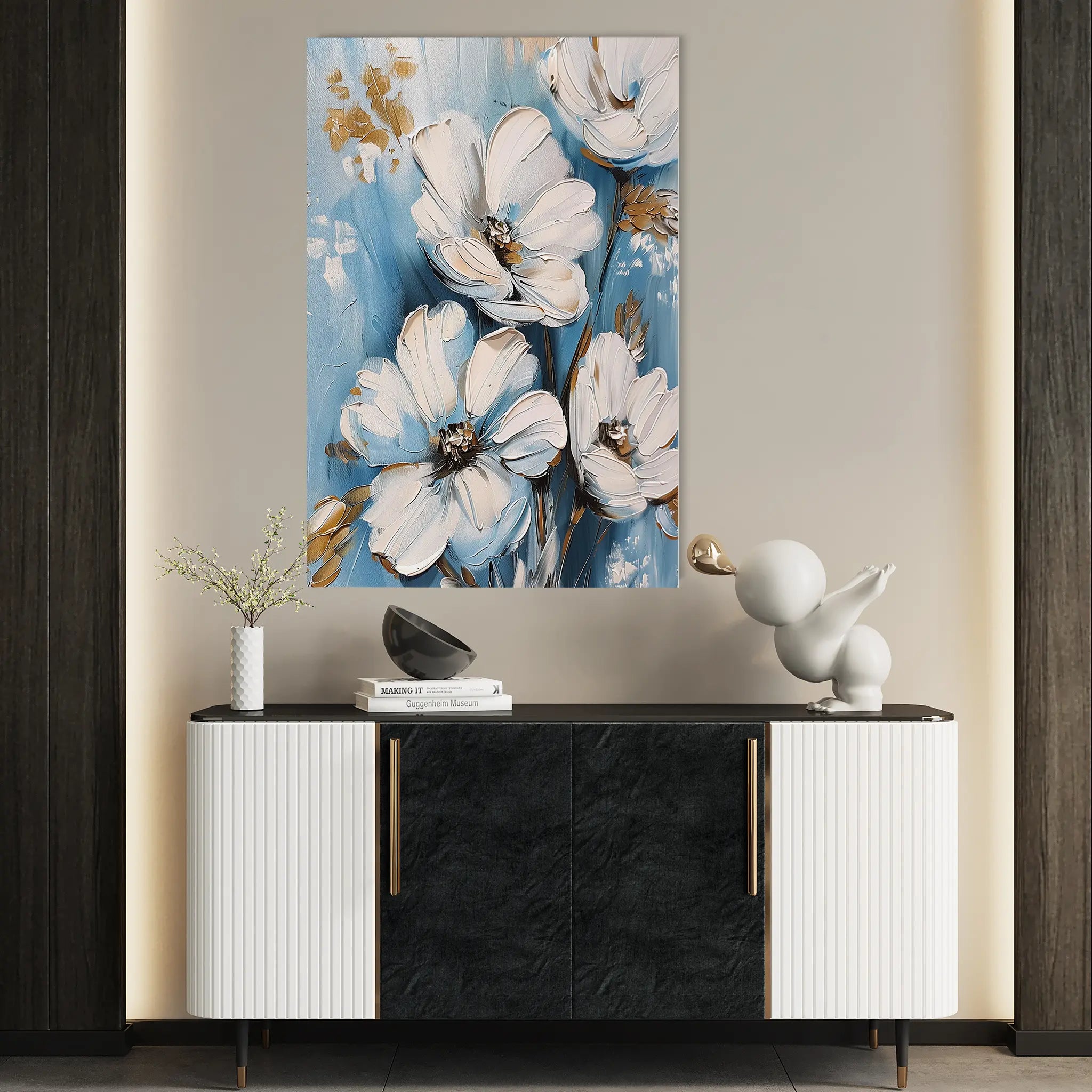 Floral Canvas Wall Art WAD327-F 90 x 60 cm / Stretched on hidden frame