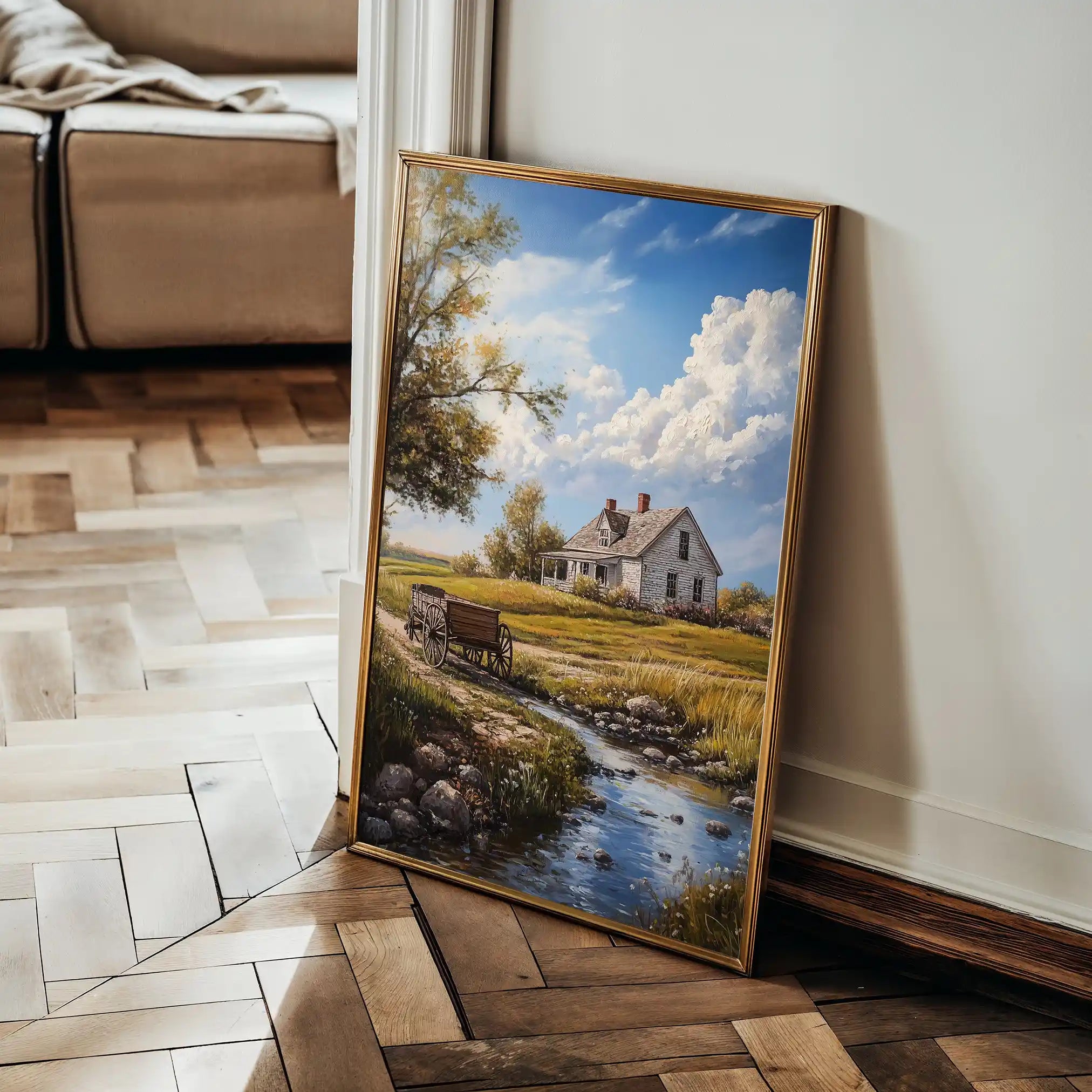 Landscape 327 Canvas Art 90 x 60 cm / Stretched on hidden frame