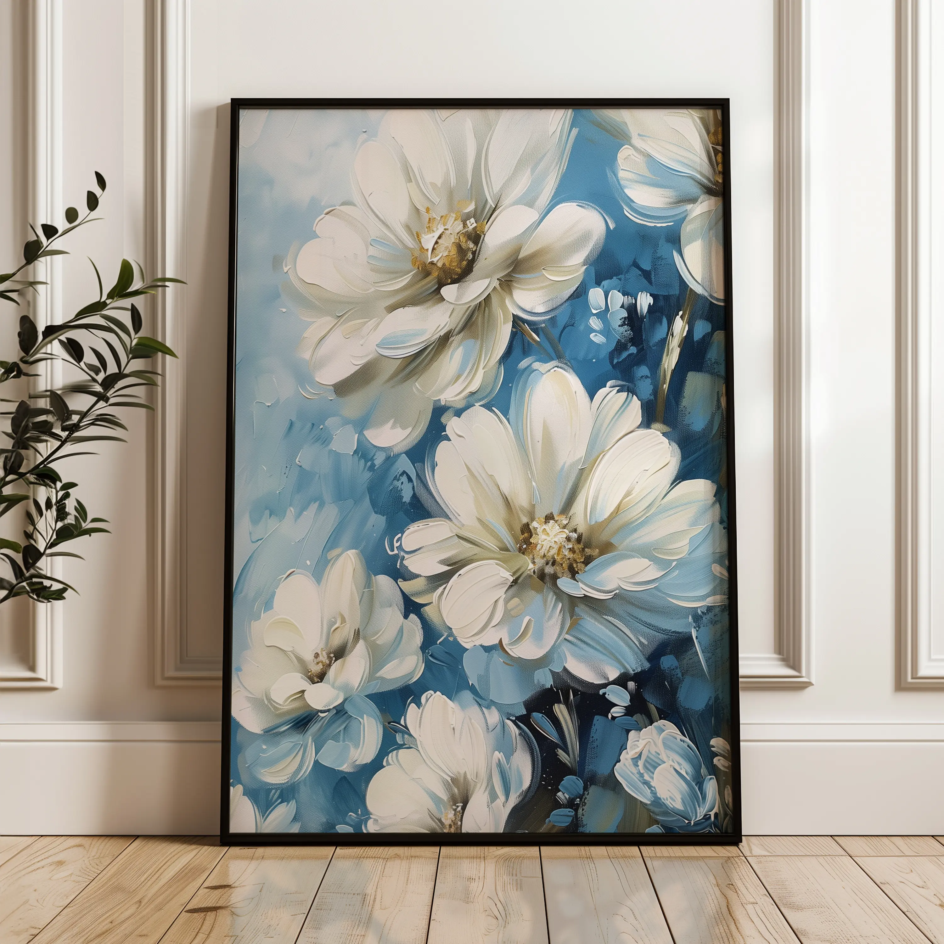 Floral Canvas Wall Art WAD328-F 90 x 60 cm / Stretched on hidden frame