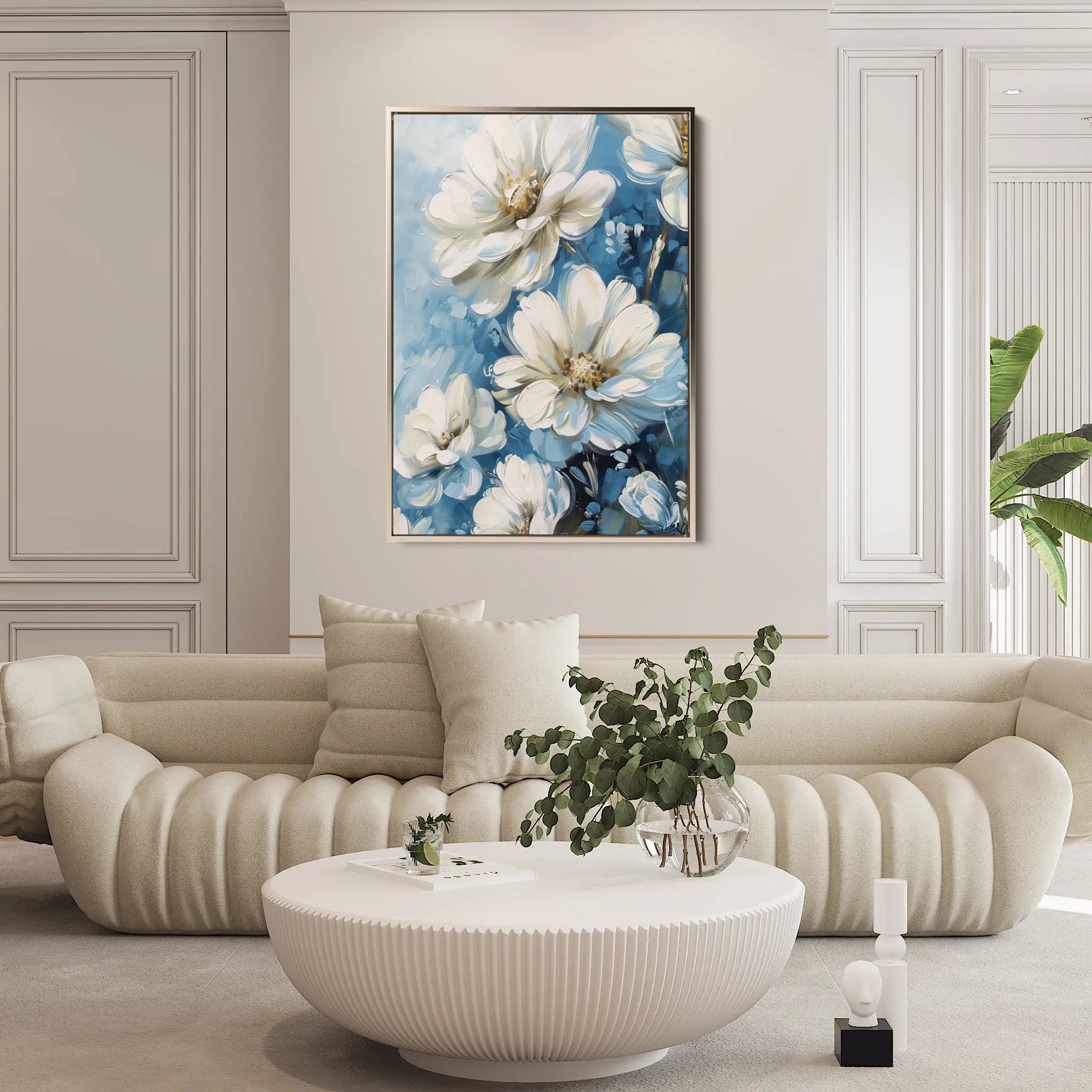 Floral Canvas Wall Art WAD328-F 90 x 60 cm / Stretched on hidden frame