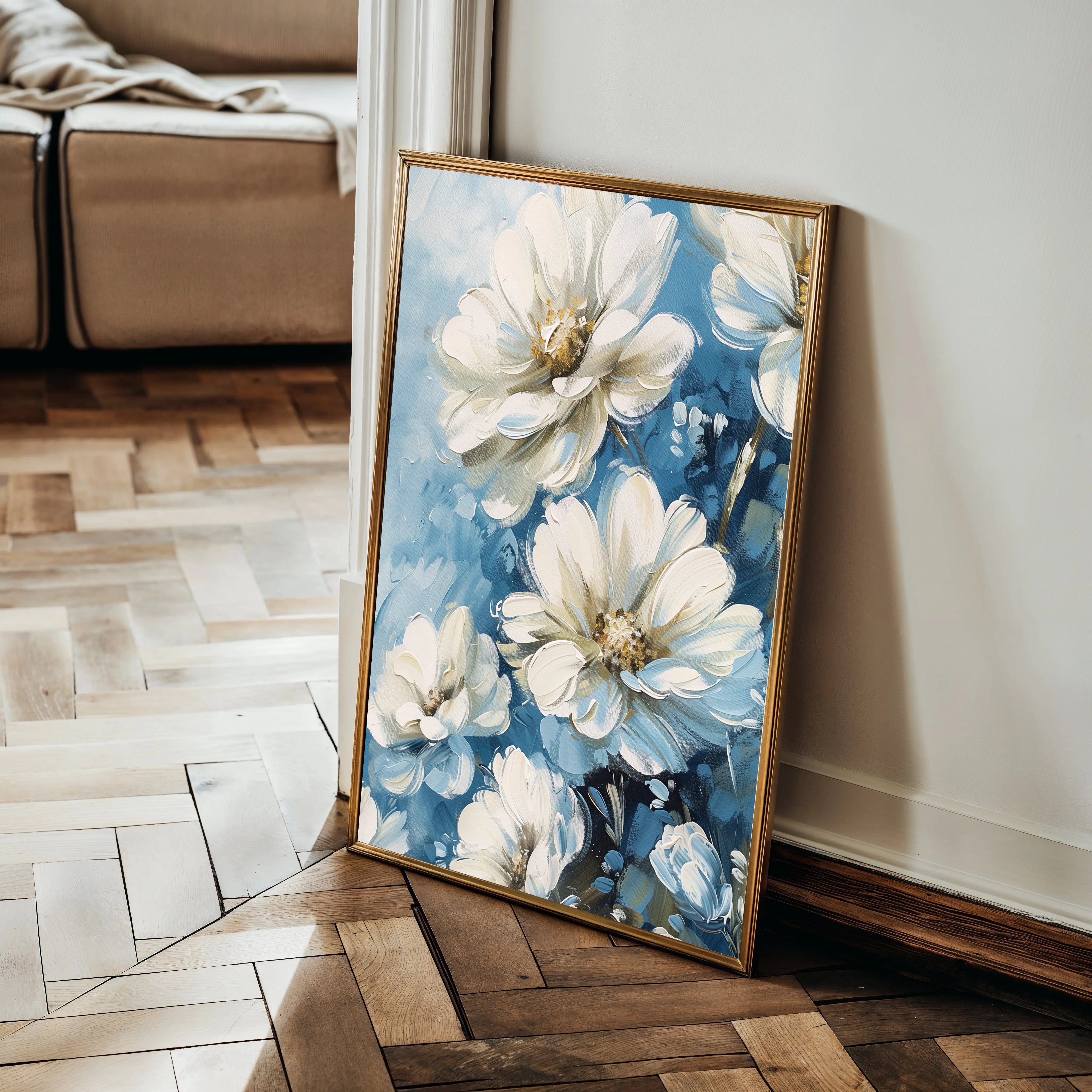 Floral Canvas Wall Art WAD328-F 90 x 60 cm / Stretched on hidden frame