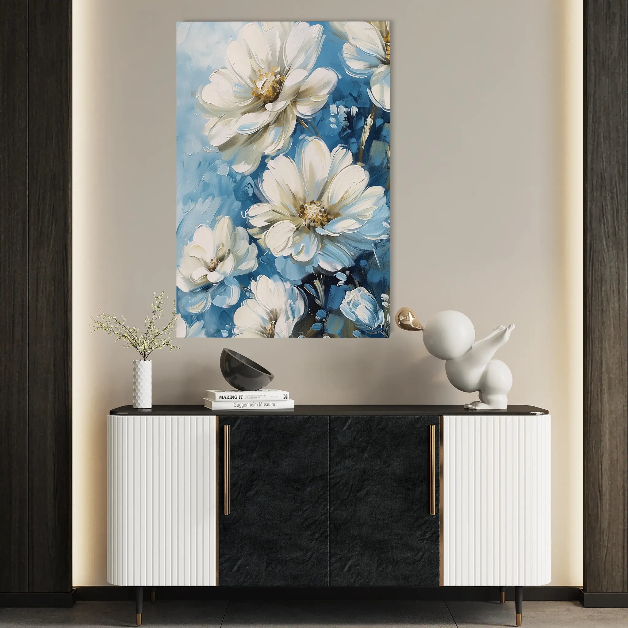 Floral Canvas Wall Art WAD328-F 90 x 60 cm / Stretched on hidden frame