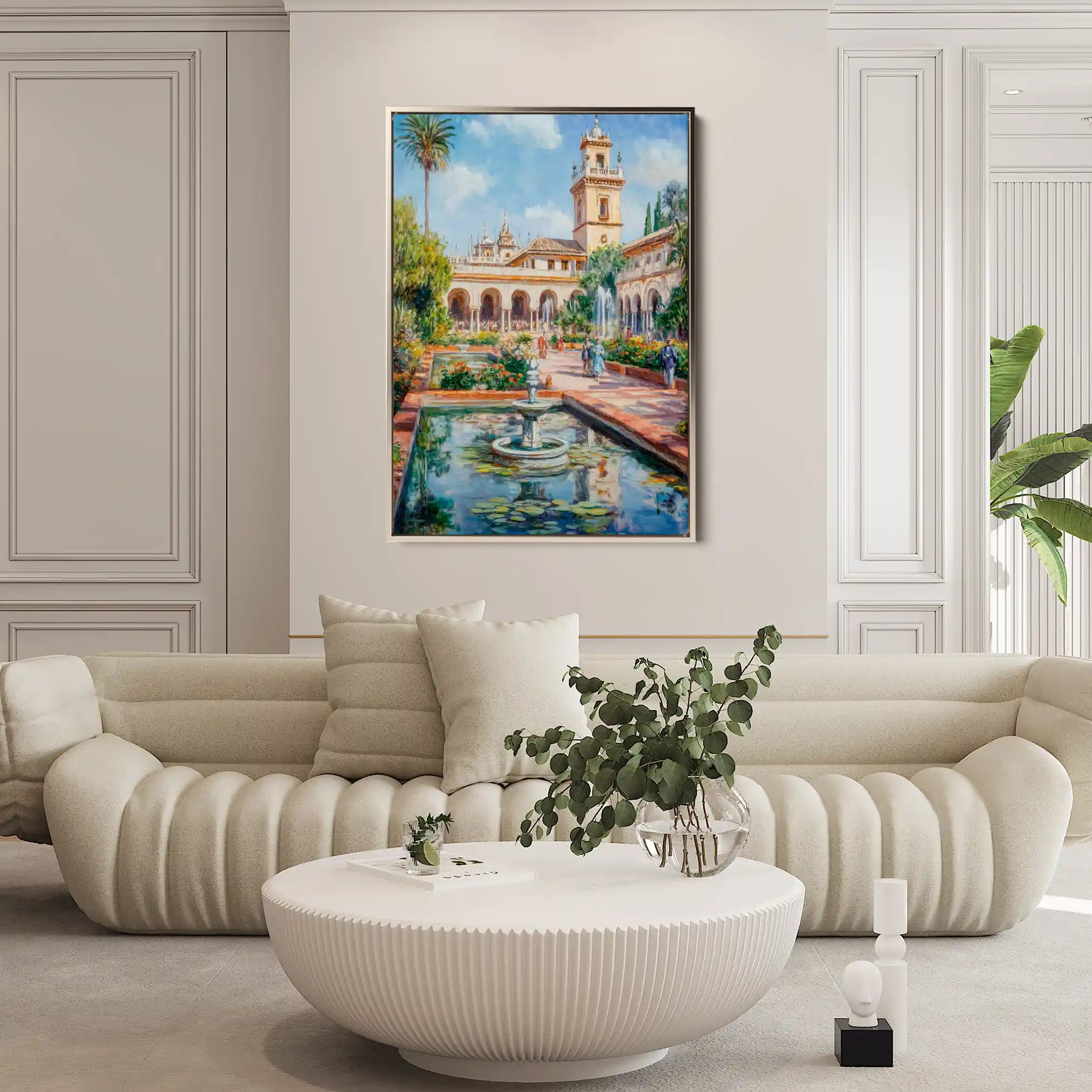 Landscape 328 Canvas Art 90 x 60 cm / Stretched on hidden frame
