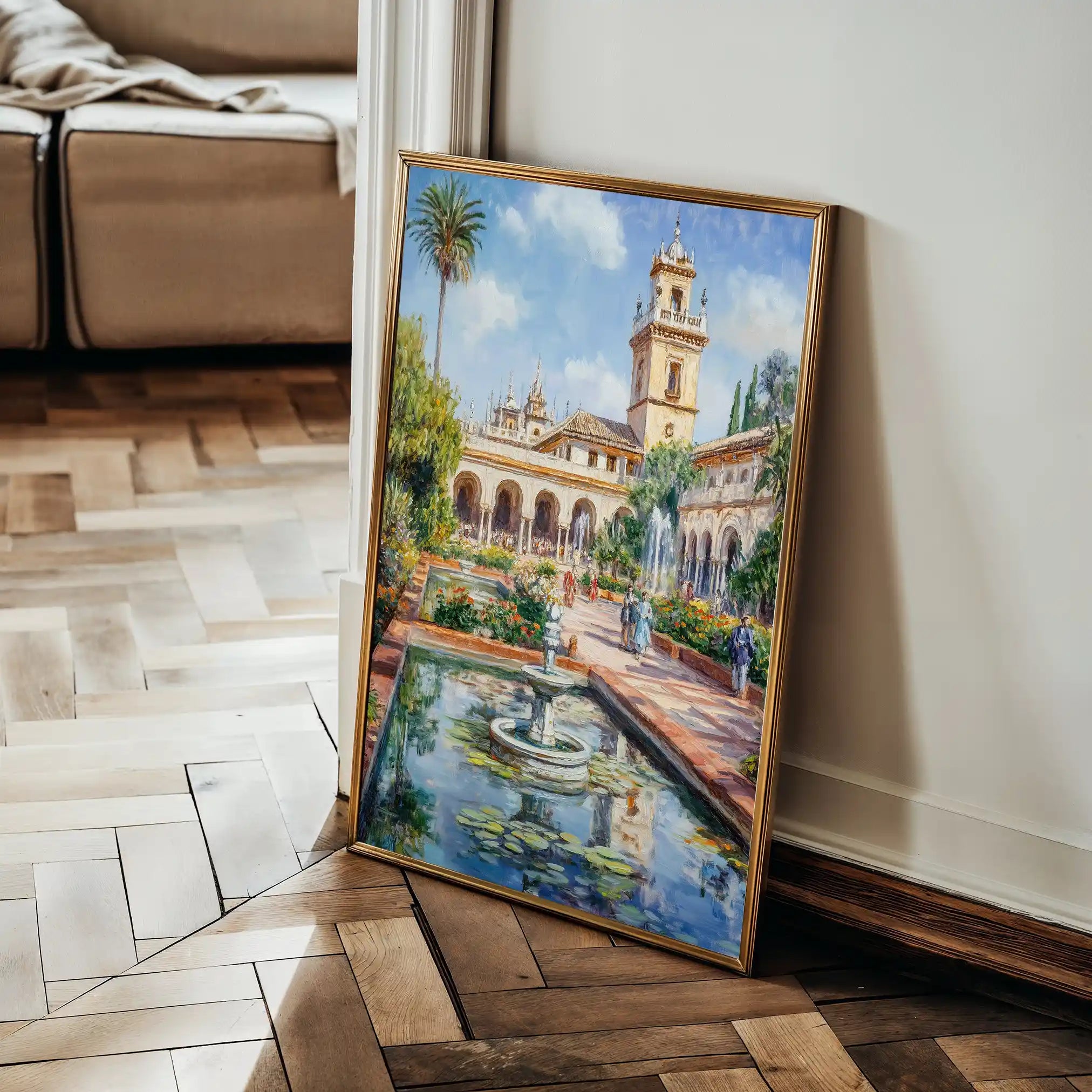 Landscape 328 Canvas Art 90 x 60 cm / Stretched on hidden frame