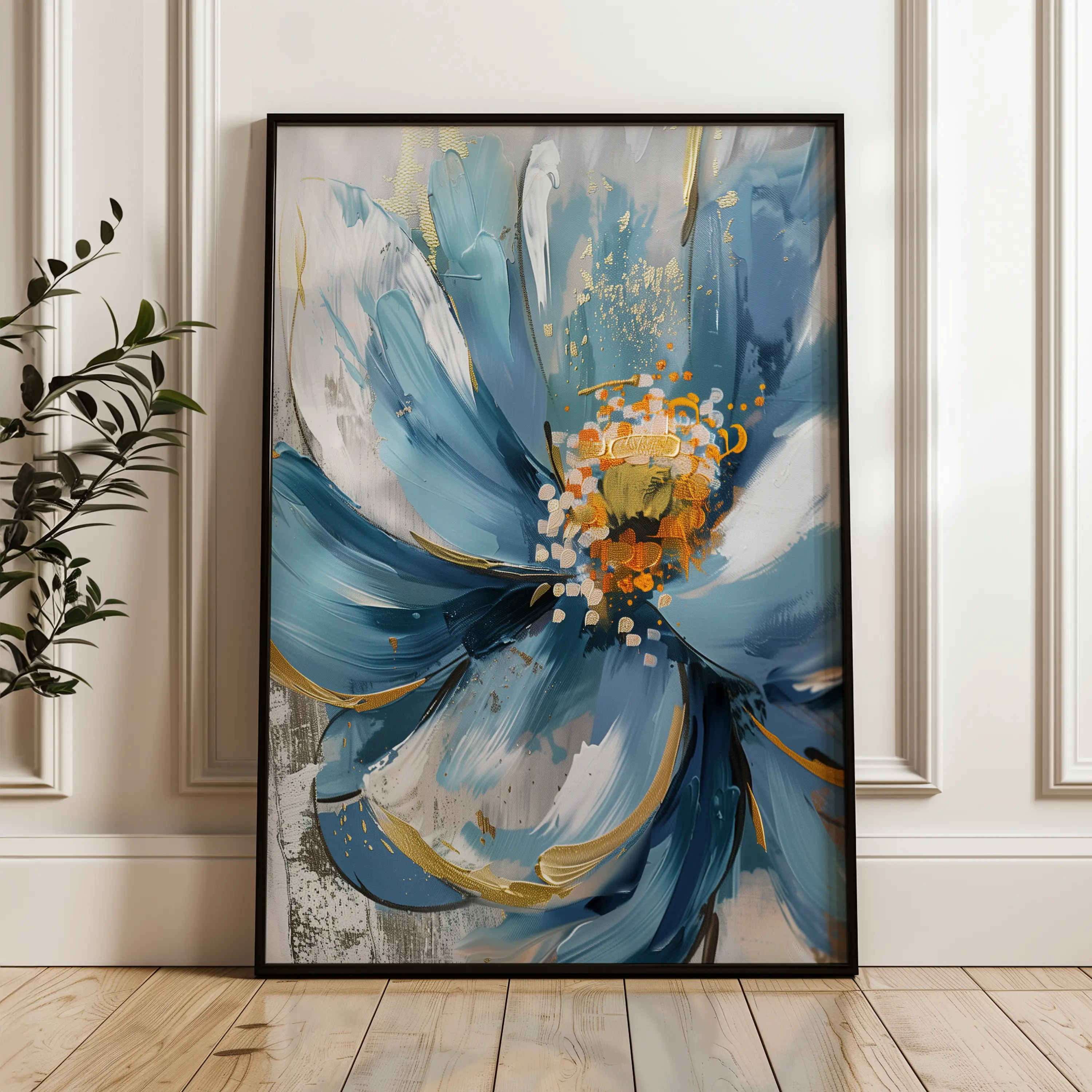 Floral Canvas Wall Art WAD329-F 90 x 60 cm / Stretched on hidden frame