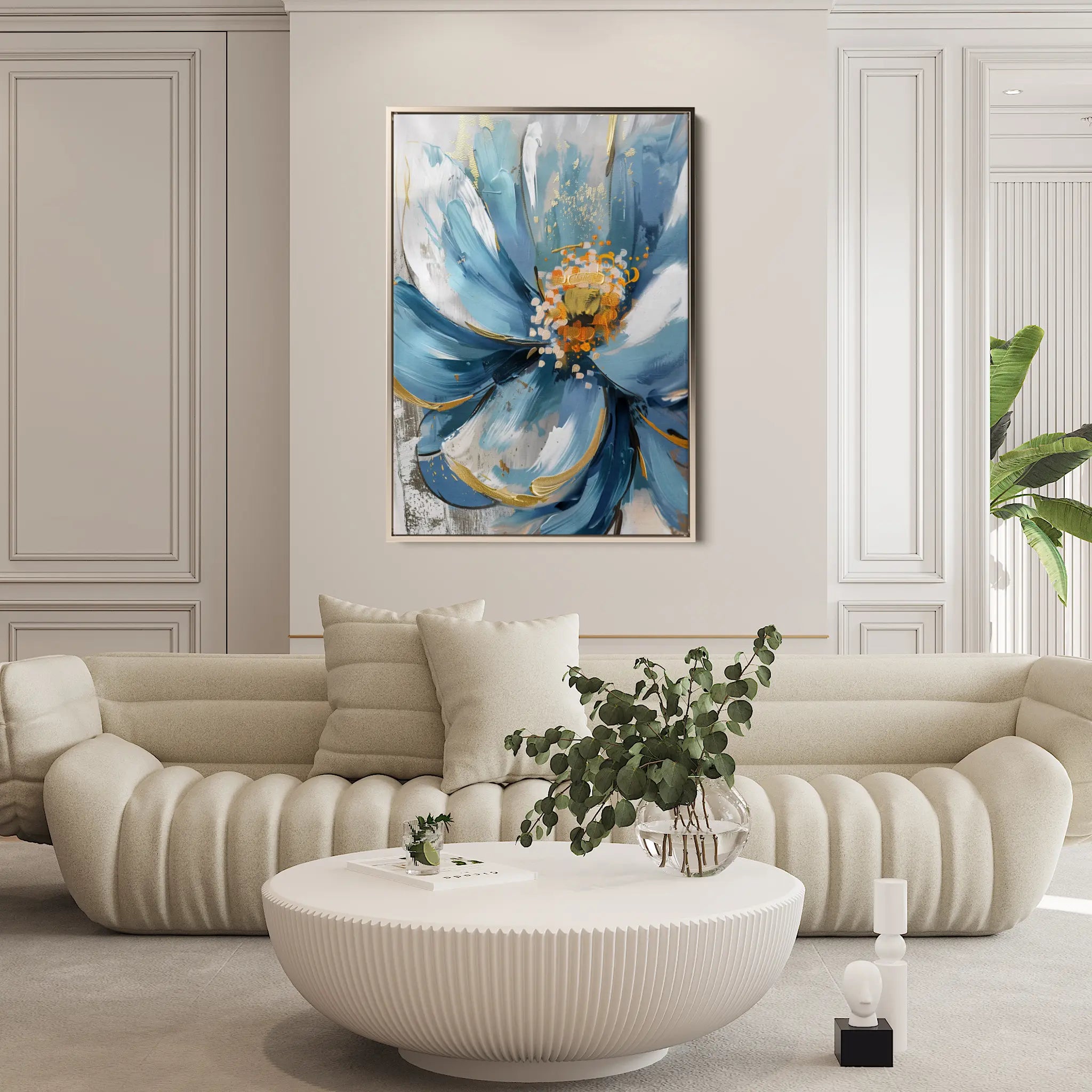 Floral Canvas Wall Art WAD329-F 90 x 60 cm / Stretched on hidden frame