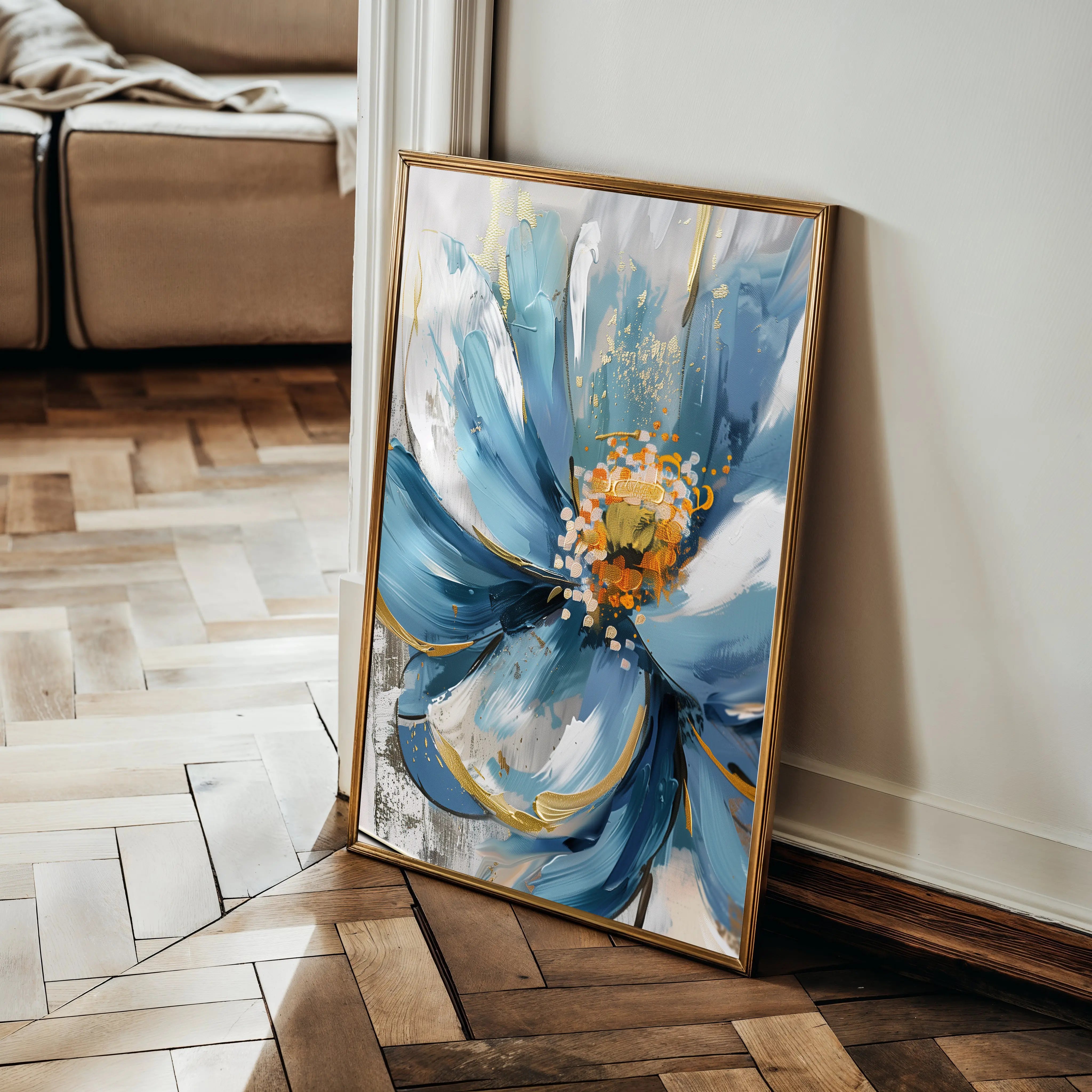 Floral Canvas Wall Art WAD329-F 90 x 60 cm / Stretched on hidden frame