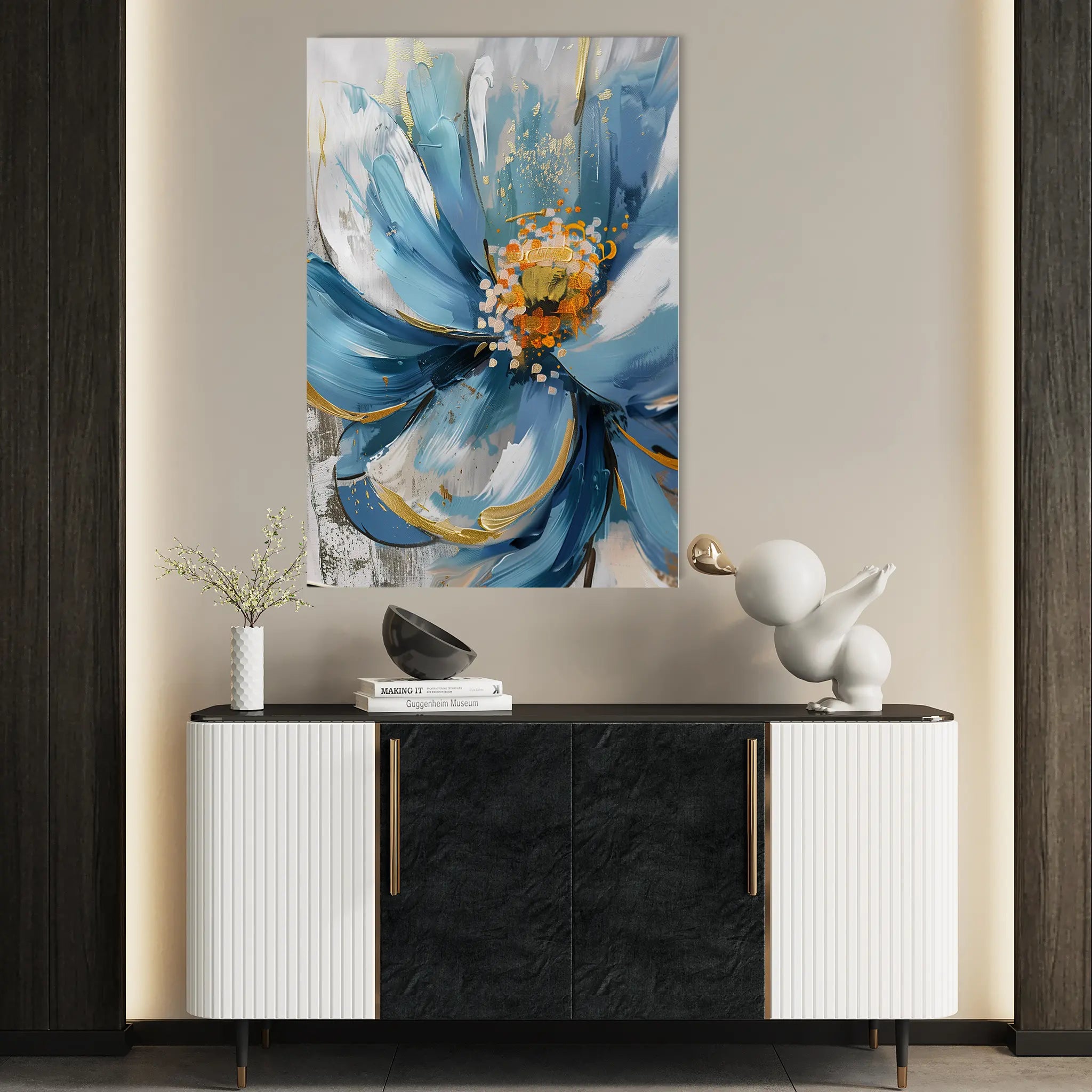 Floral Canvas Wall Art WAD329-F 90 x 60 cm / Stretched on hidden frame