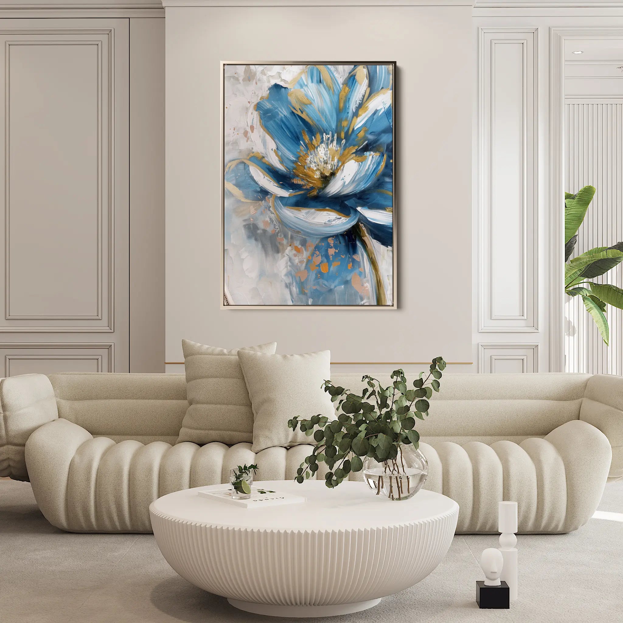 Floral Canvas Wall Art WAD330-F 90 x 60 cm / Stretched on hidden frame