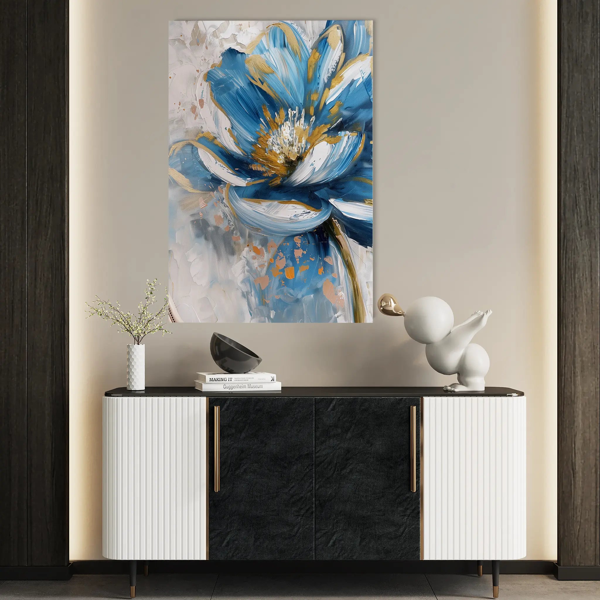 Floral Canvas Wall Art WAD330-F 90 x 60 cm / Stretched on hidden frame