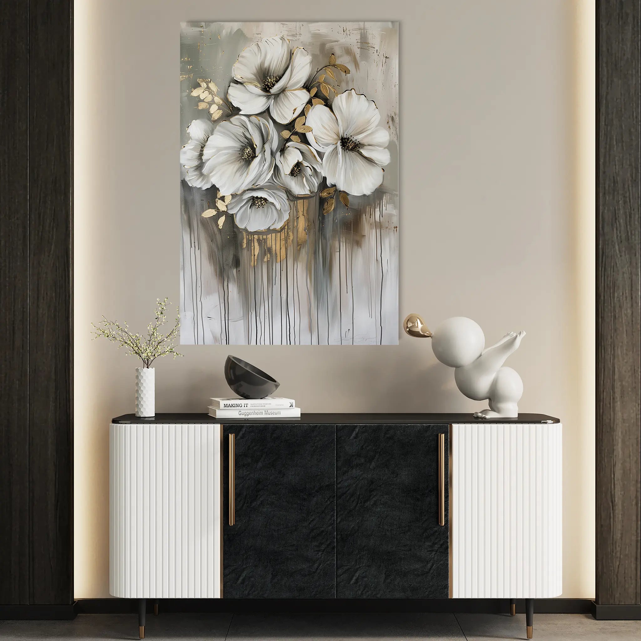 Floral Canvas Wall Art WAD331-F 90 x 60 cm / Stretched on hidden frame