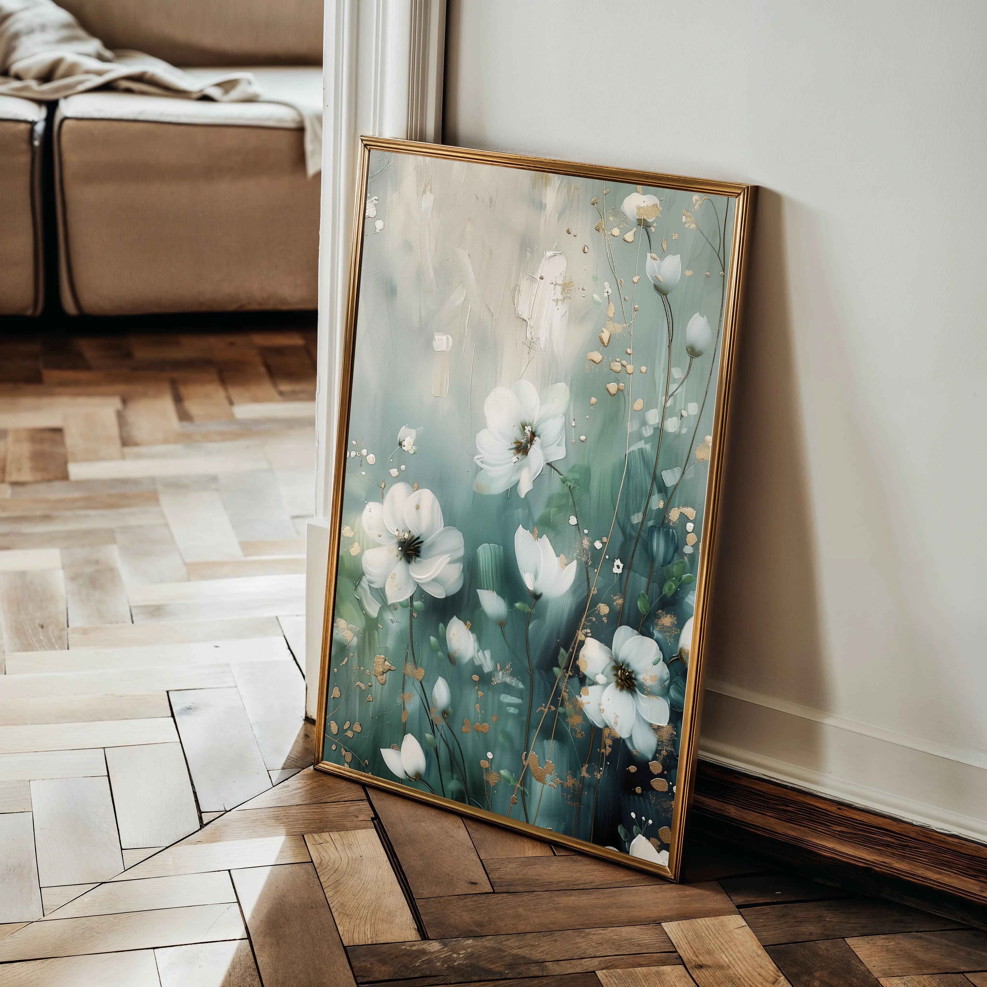 Floral Canvas Wall Art WAD333-F 90 x 60 cm / Stretched on hidden frame