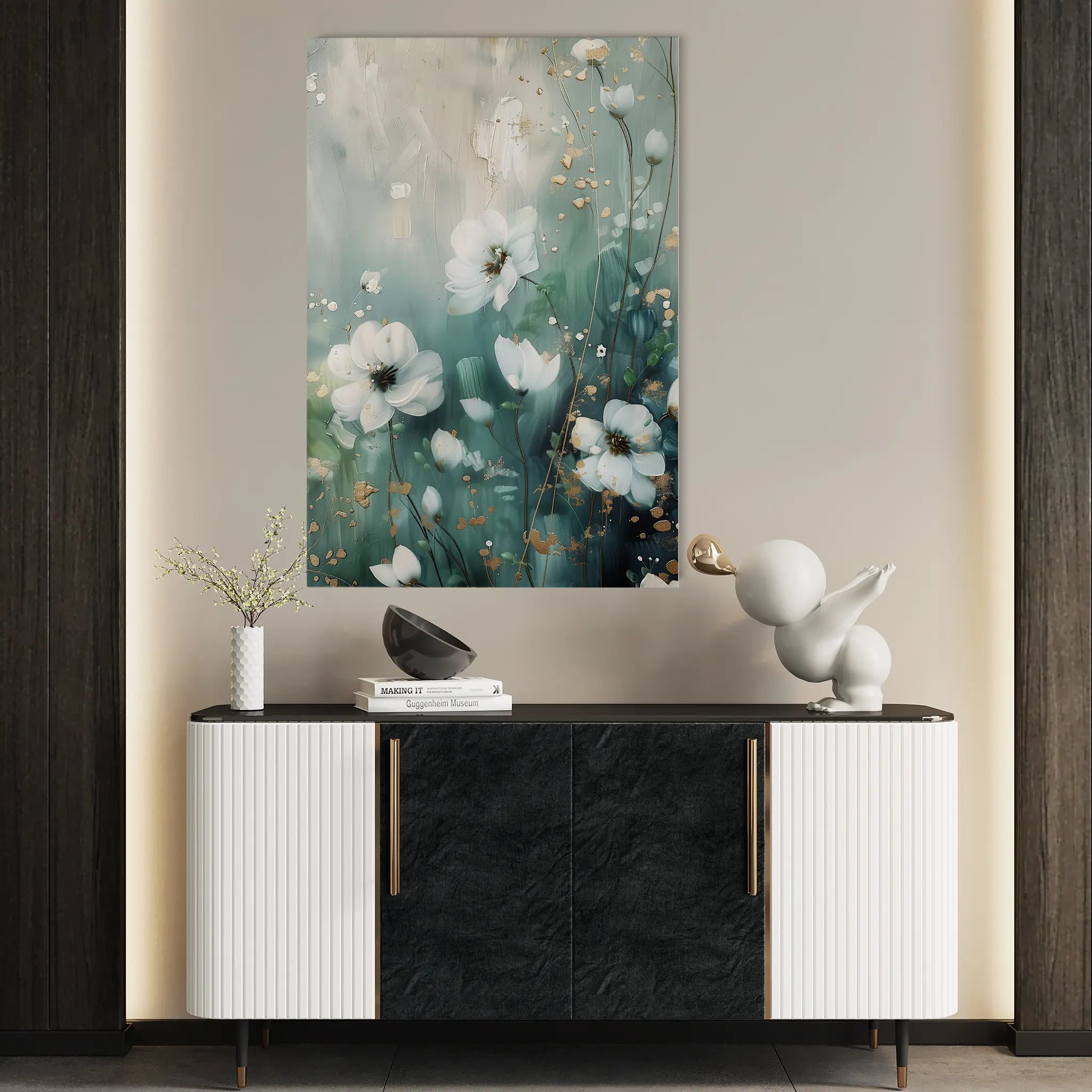 Floral Canvas Wall Art WAD333-F 90 x 60 cm / Stretched on hidden frame