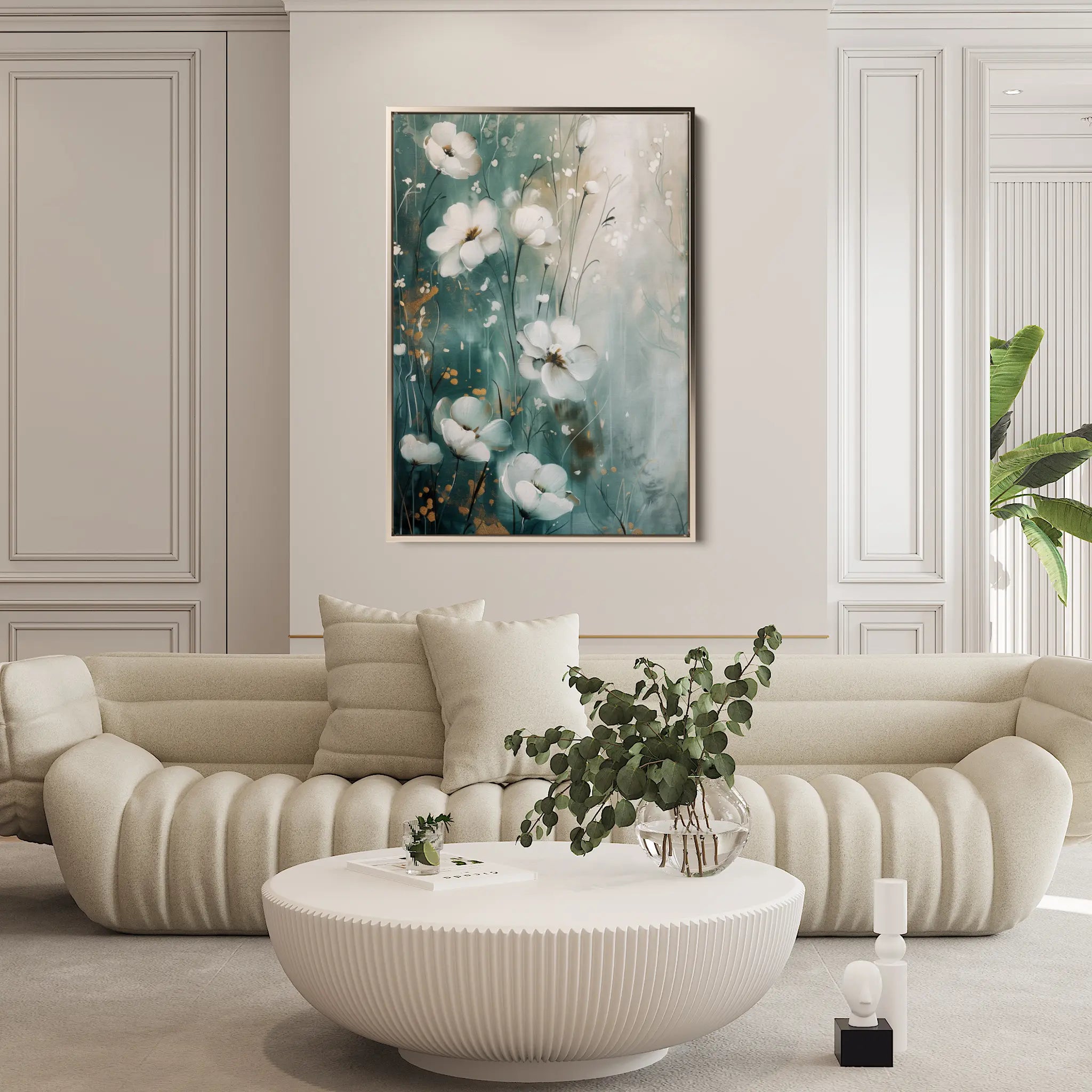 Floral Canvas Wall Art WAD334-F 90 x 60 cm / Stretched on hidden frame