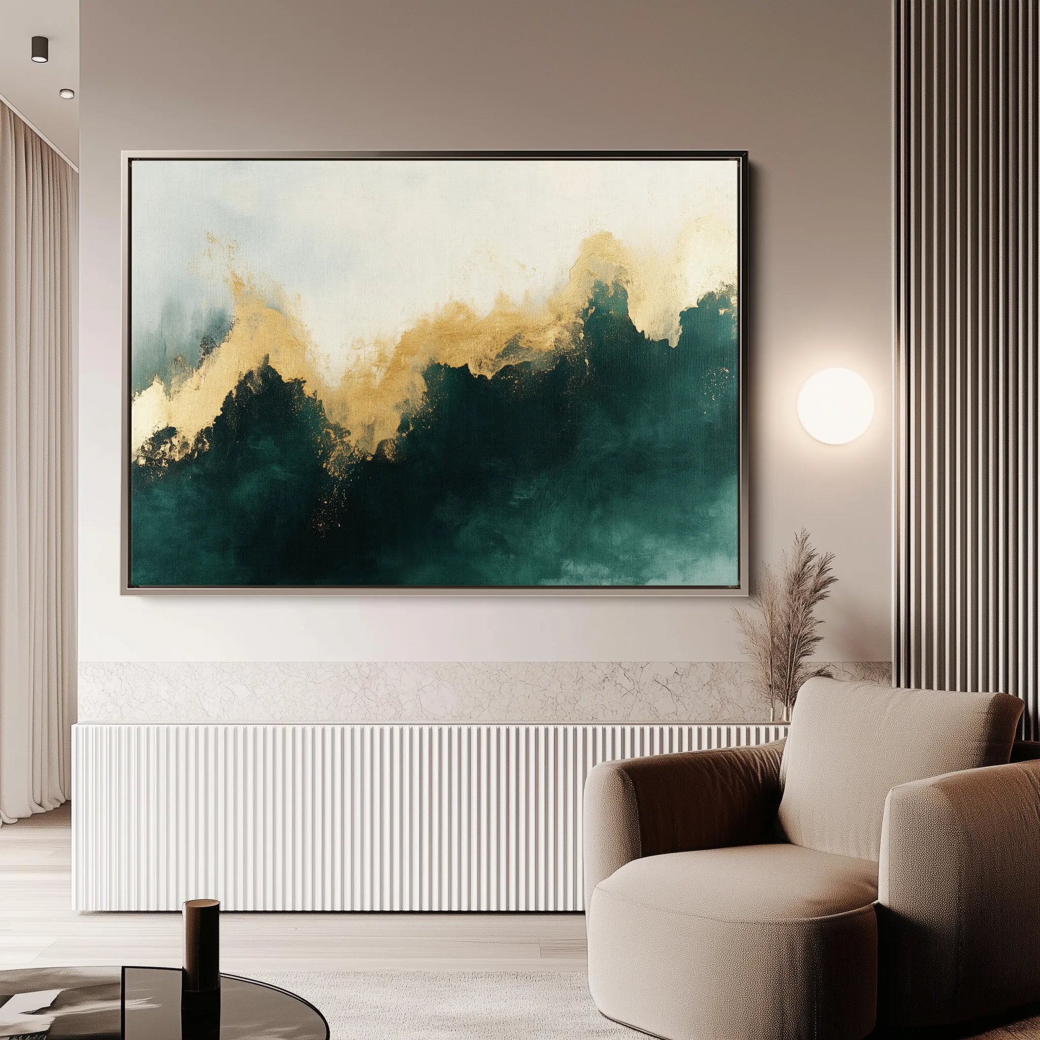 Abstract Canvas Wall Art WAD335-A 90 x 60 cm / Stretched on hidden frame