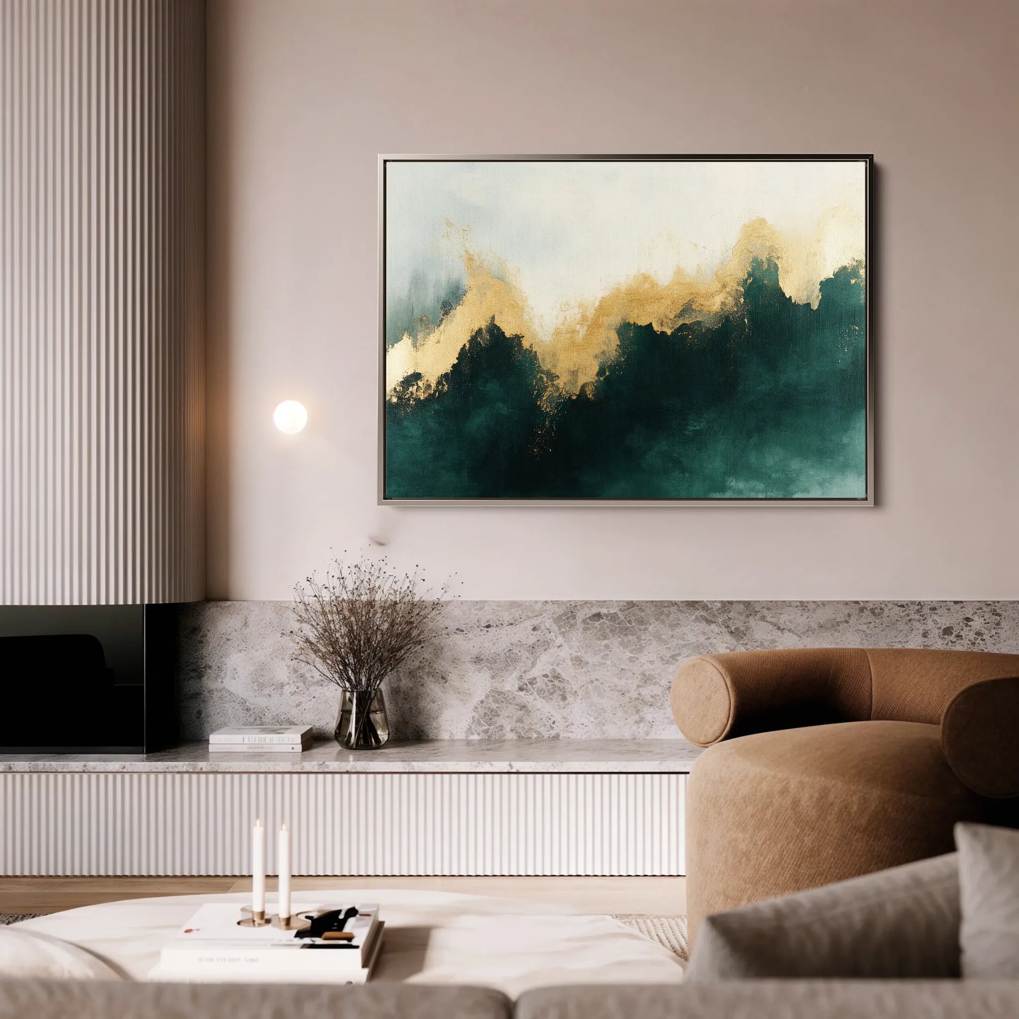 Abstract Canvas Wall Art WAD335-A 90 x 60 cm / Stretched on hidden frame