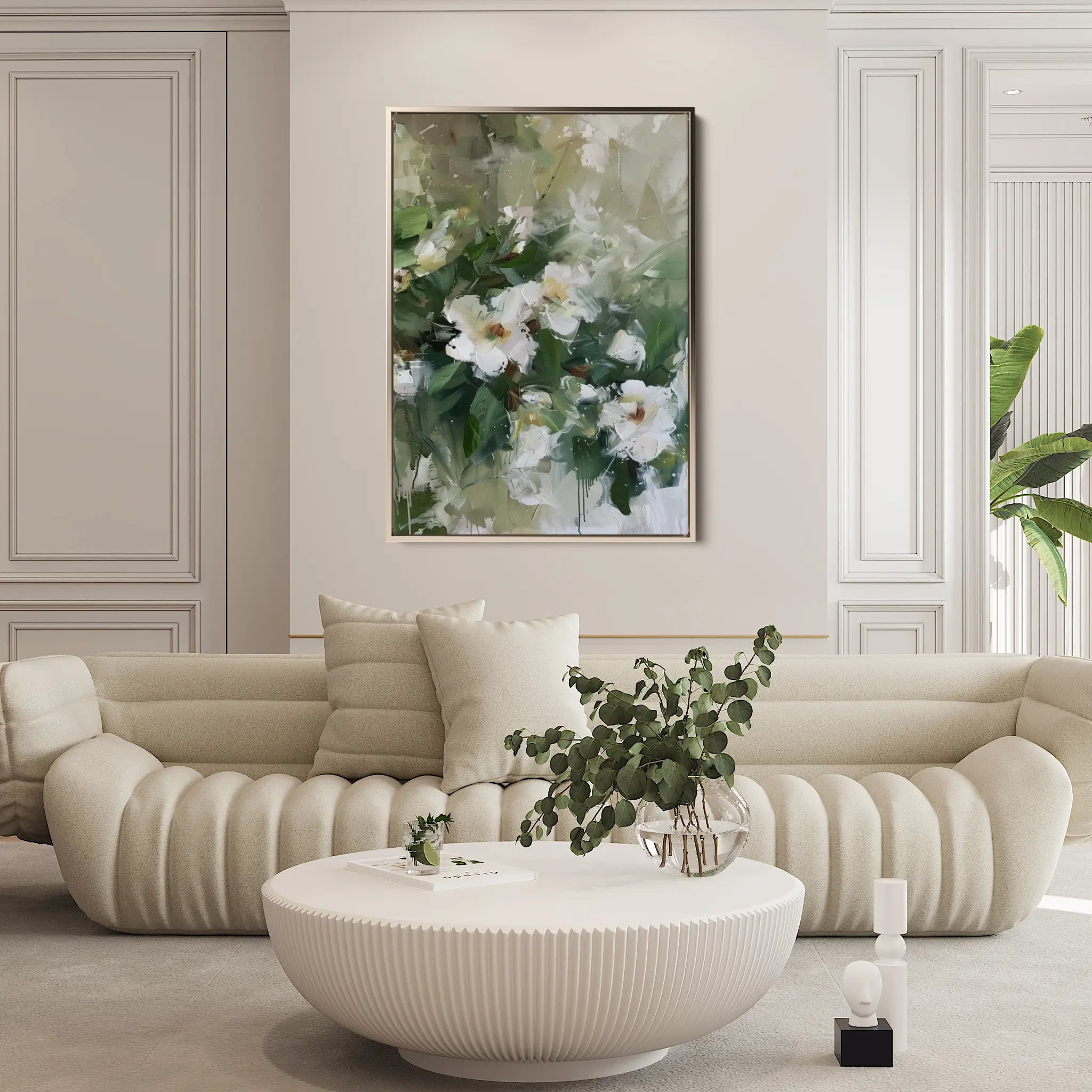 Floral Canvas Wall Art WAD335-F 90 x 60 cm / Stretched on hidden frame